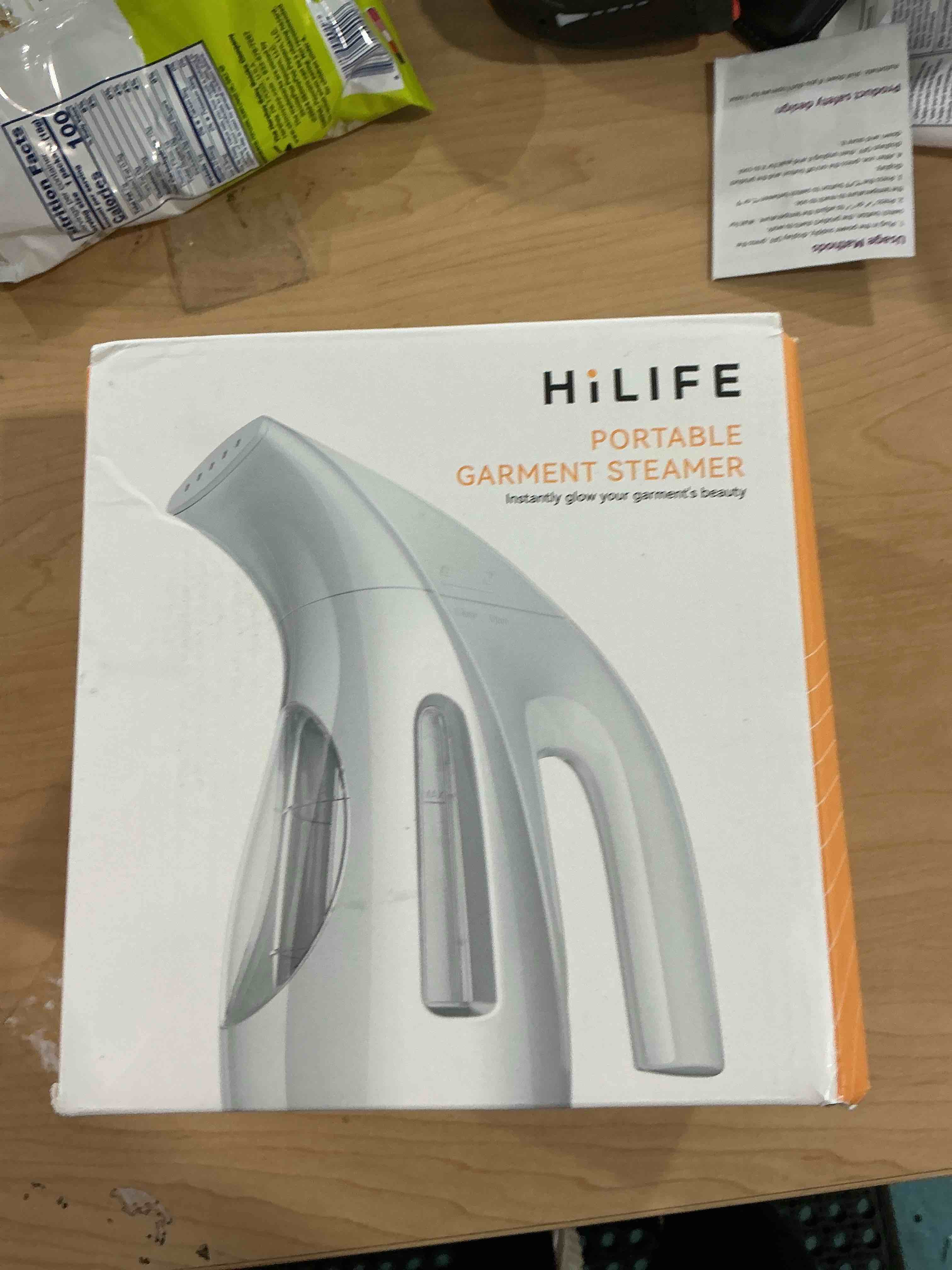 Condition photo showing Good Condition for HiLIFE Steamer for Clothes, Portable Handheld Design, 240ml Big Capacity, 700W, Strong Penetrating Steam, Removes Wrinkle, for Home, Office(ONLY FOR 120V)-Black