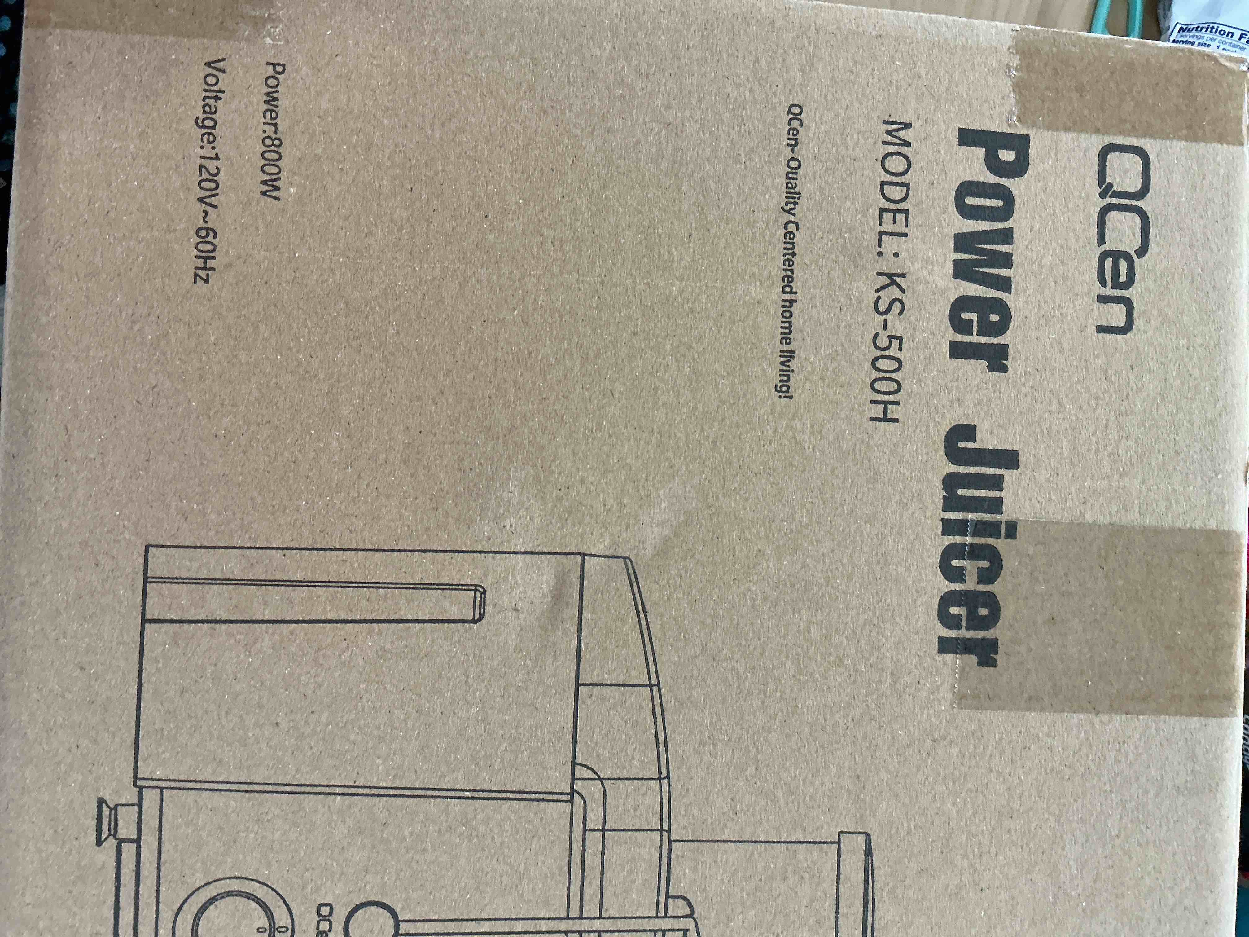 Condition photo showing Good Condition for Qcen Juicer Machine, 800W Centrifugal Juicer Extractor with Wide Mouth 3” Feed Chute for Fruit Vegetable, Easy to Clean, Stainless Steel, BPA-free (Black) 800W Black