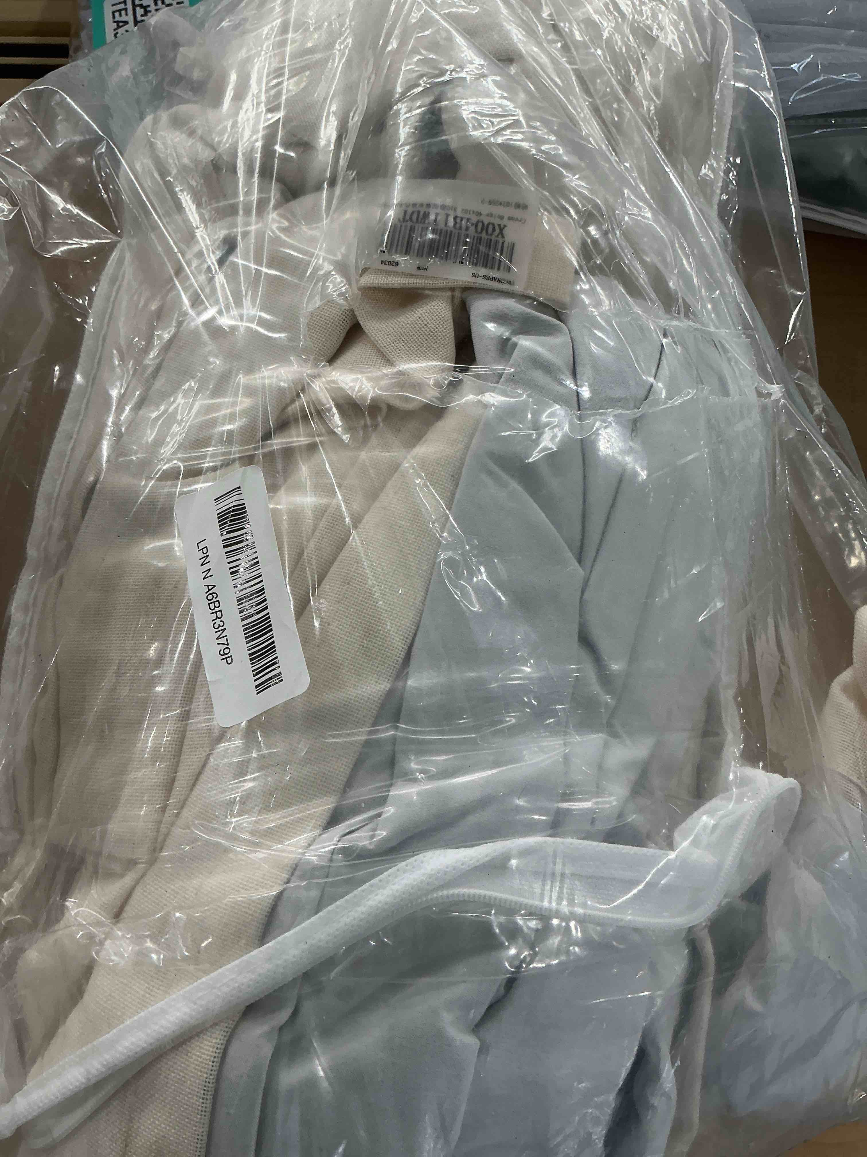 Condition photo showing Good Condition for Cream Beige Linen Blackout Curtains Pinch Pleated 102 Inches Long for Bedroom Memory Shape Back Tab Flax Linen Curtains Blackout Farmhouse Full Light Blocking Thermal Insulated Drapes 2 Panels Set Cream Beige 40"W x 102"L (Pack of 2)