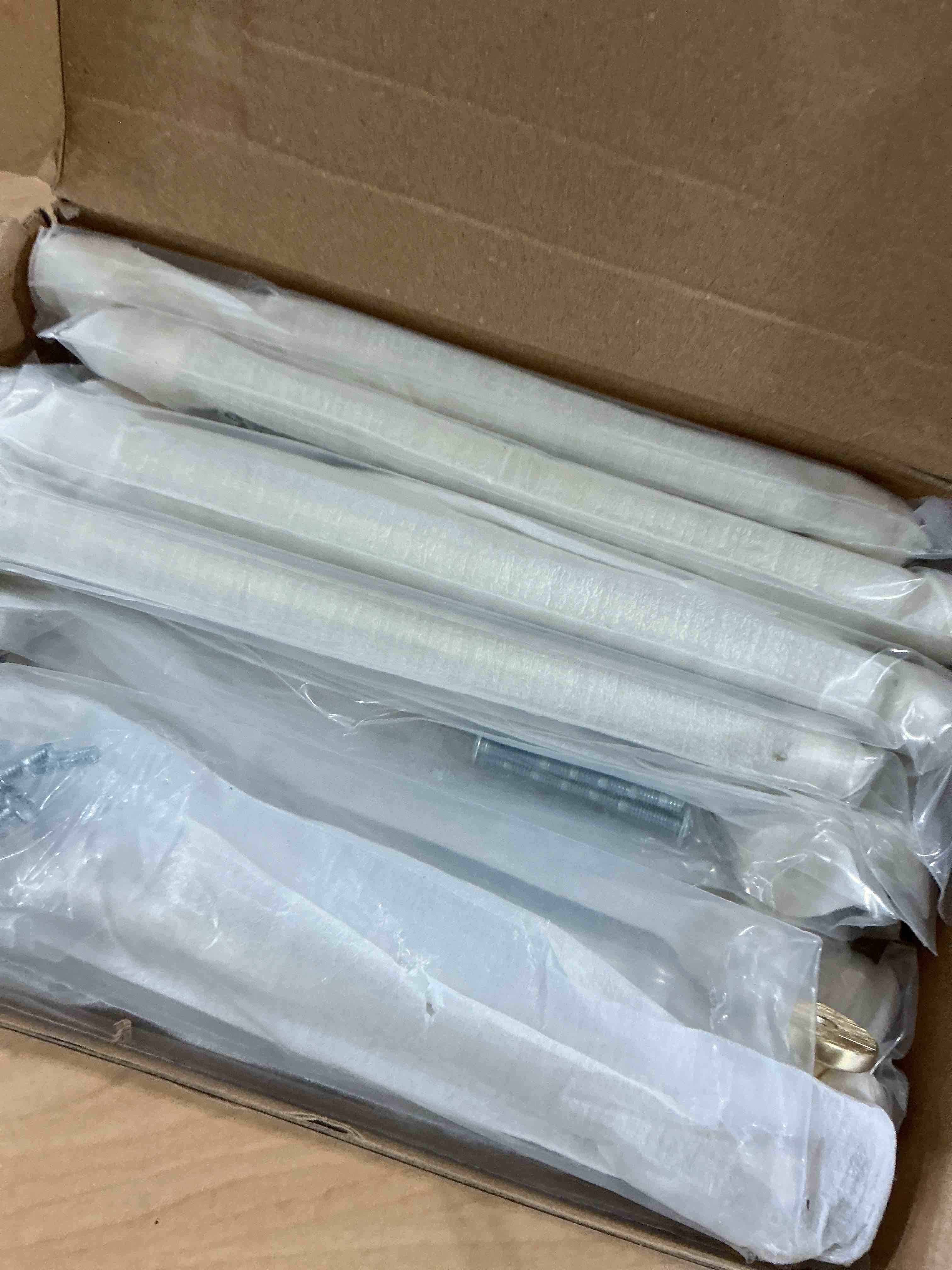 Condition photo showing New/Like New for Alzassbg 10 Pack Gold Cabinet Pulls, 7 Inch(177.8mm) Hole Centers Cabinet Handles Kitchen Hardware Straight Bar for Cabinets and Drawer AL3082BB 7" Hole Center Gold 10