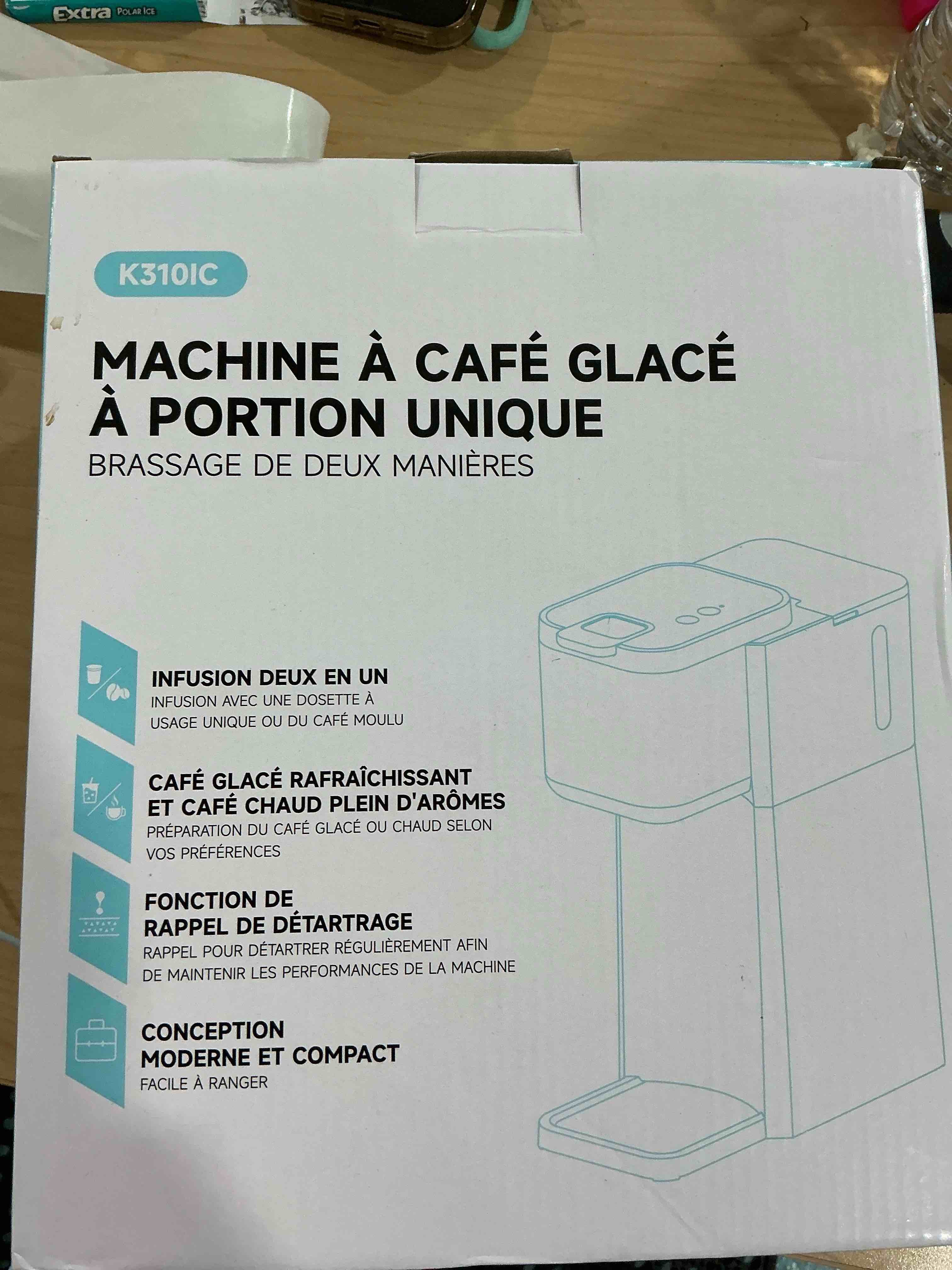 Condition photo showing Good Condition for Mini Hot and Iced Coffee Maker Single Serve, for K Cup and Ground, 6 to 14 Oz Brew Sizes, with Recipe Book, for Home, Travel, RV, Office and Dorm, Classic Black (2.0 Version)
