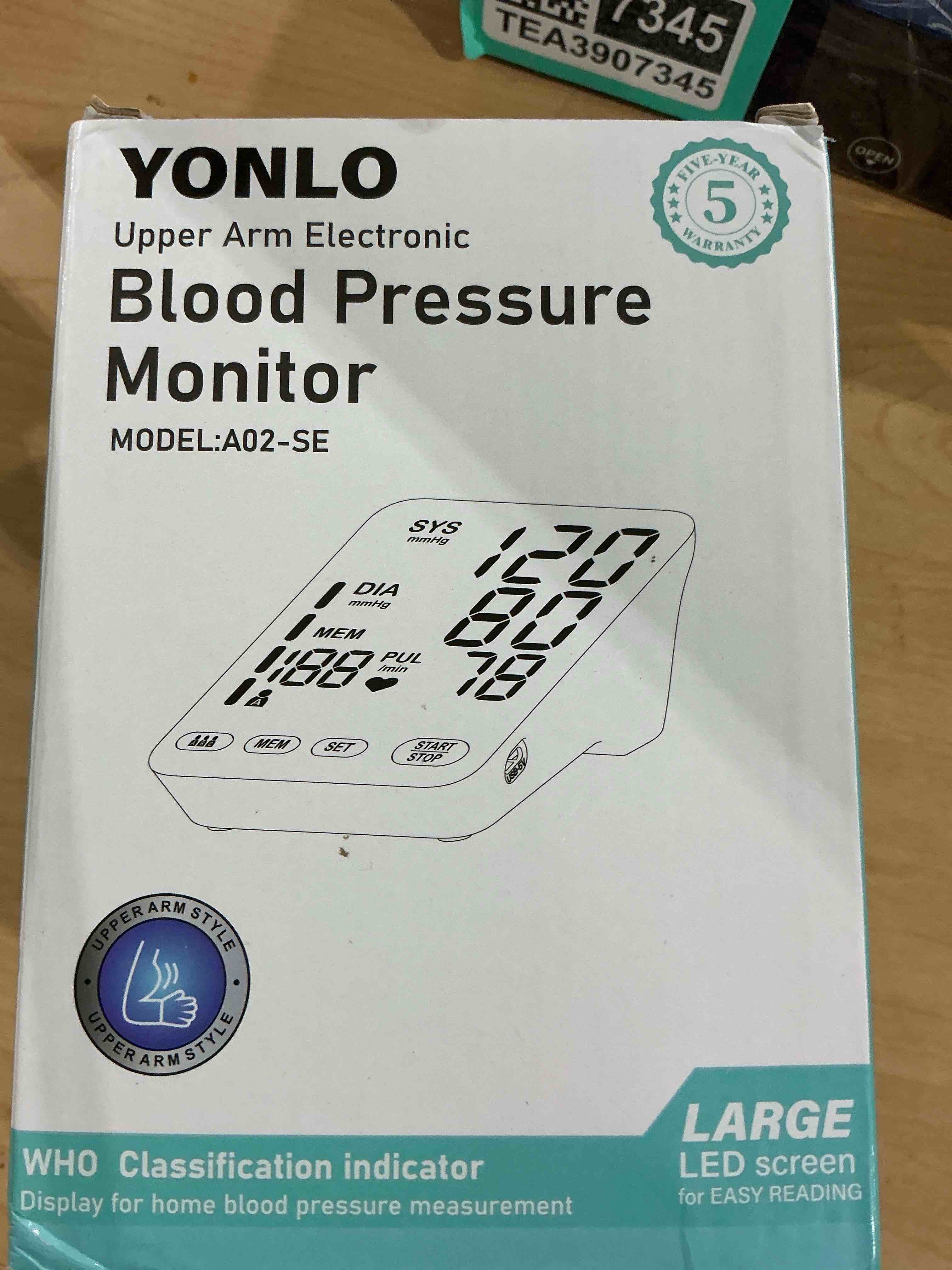 Condition photo showing Good Condition for Blood Pressure Monitor, Automatic Upper Arm Blood Pressure Monitors for Home Use, 2 Blood Pressure Machine Cuff(9-17in & 13-21in) with Large LED Backlit Display, 3x199 Reading Memory Users White