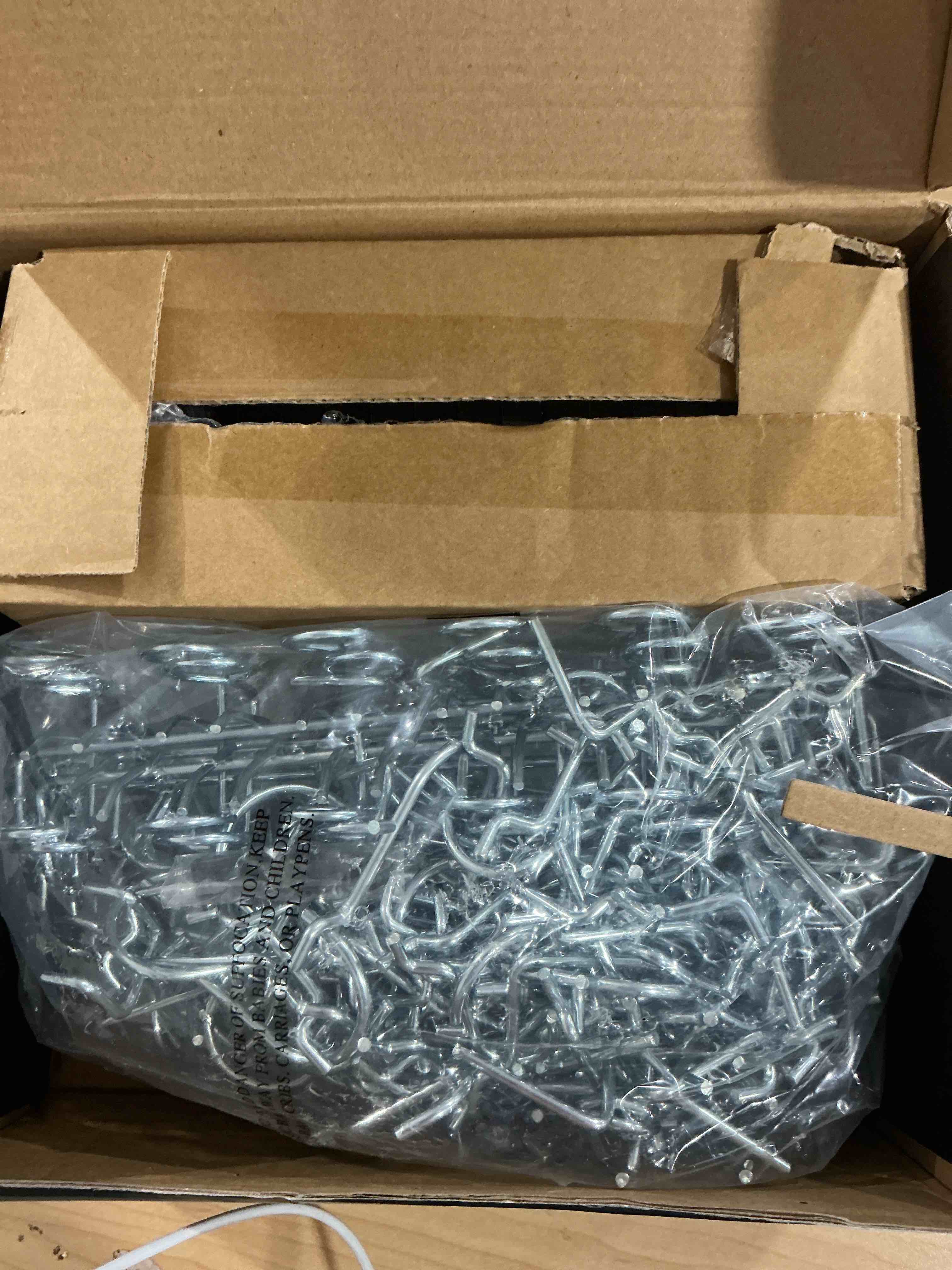 Condition photo showing Good Condition for INCLY 278PCS Pegboard Accessories Organizer Kit, Peg Board Hooks Assortment with Bins for Organizing Various Tools, Fit 1/8 or 1/4 inch Pegboard for Hanging Storage, Garage Wall Attachments 278 PCS