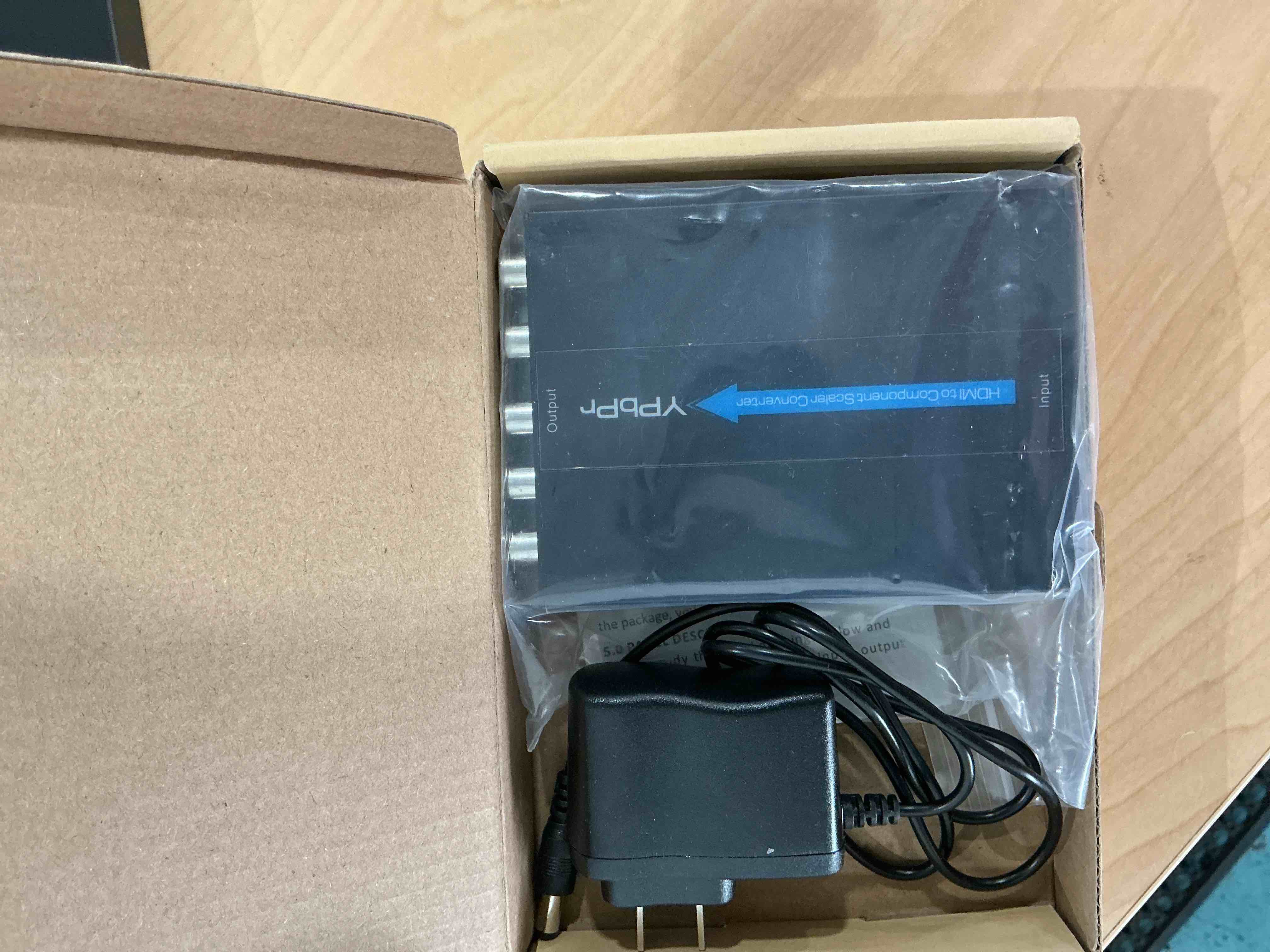 Condition photo showing Good Condition for HDMI to Component Converter with Scaler Function, 1080P HDMI to RGB YPbPr 5RCA Converter, HDTV in Component YPbPr Out Adapter(Aluminum)