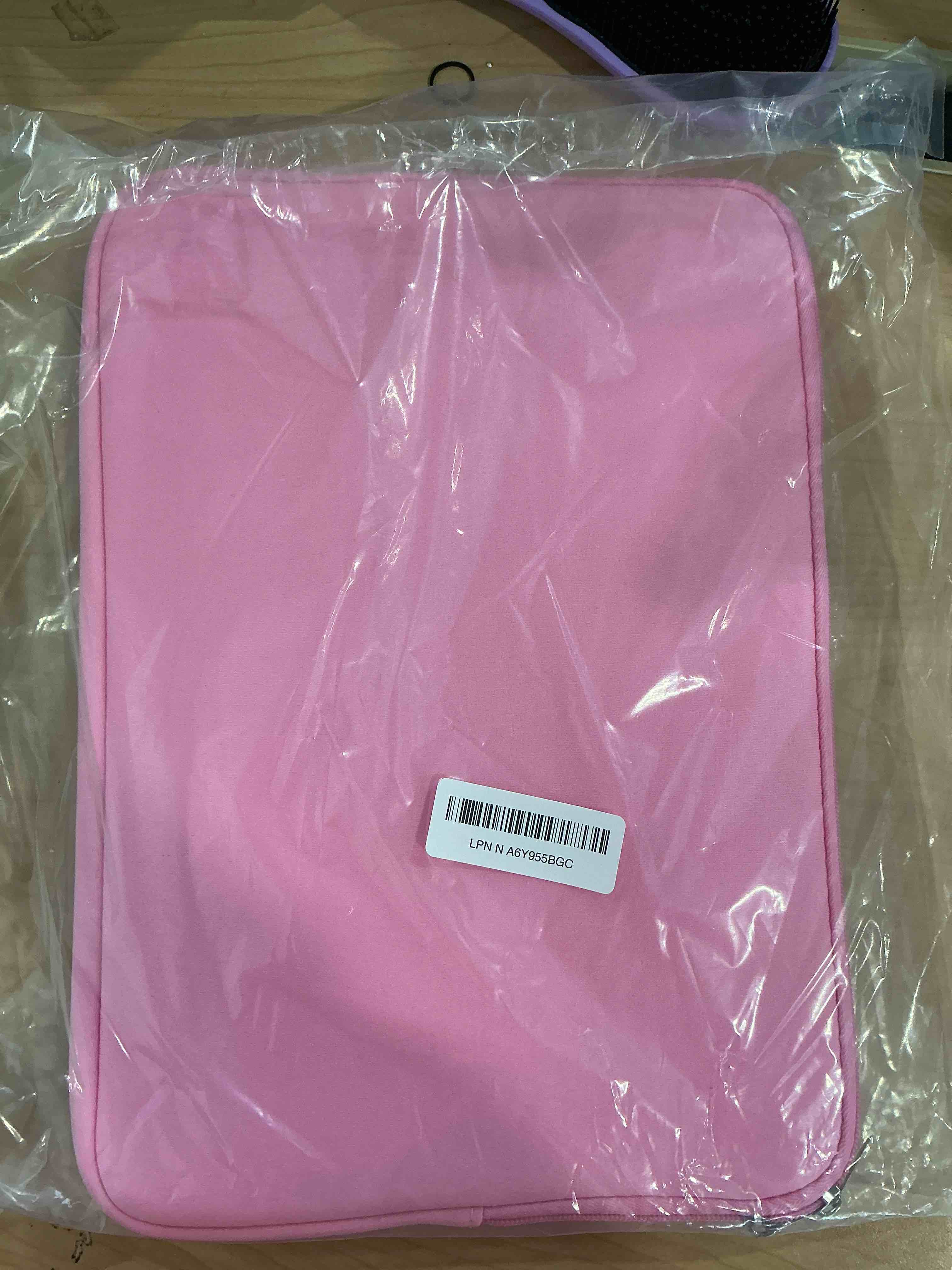 Condition photo showing New/Like New for RAINYEAR 14 Inch Laptop Sleeve Case Protective Soft Padded Zipper Cover Carrying Computer Bag with Accessories Pouch, Compatible with 14" Notebook Tablet Chromebook (Pink) 14" Pink