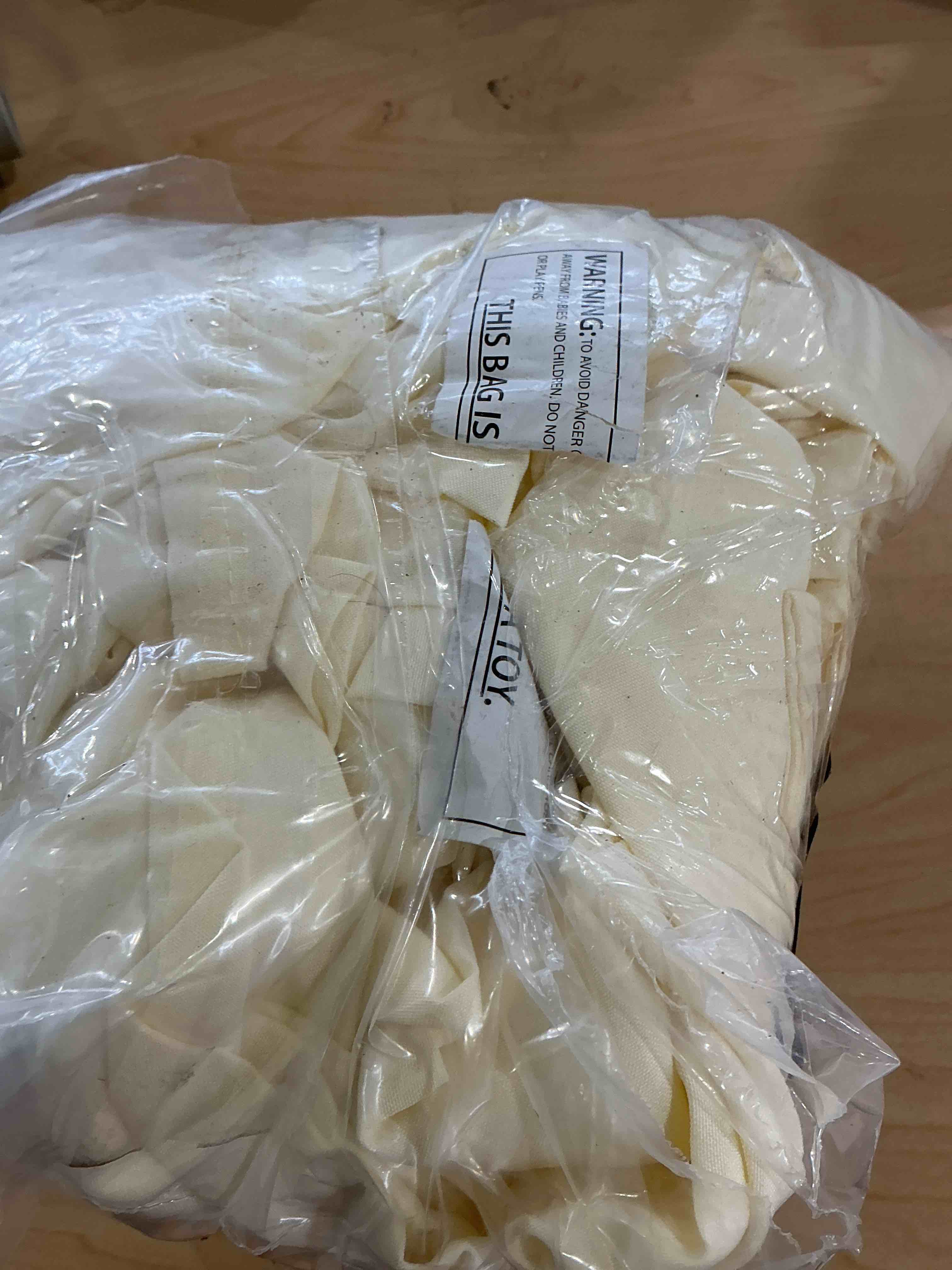 Condition photo showing Good Condition for Utopia Home [24 Pack, Ivory] Cloth Napkins 17x17 Inches, 100% Polyester Hemmed Edges, Washable and Reusable Ideal for Parties, Weddings and Dinners Ivory 17" x 17" (Set of 24)