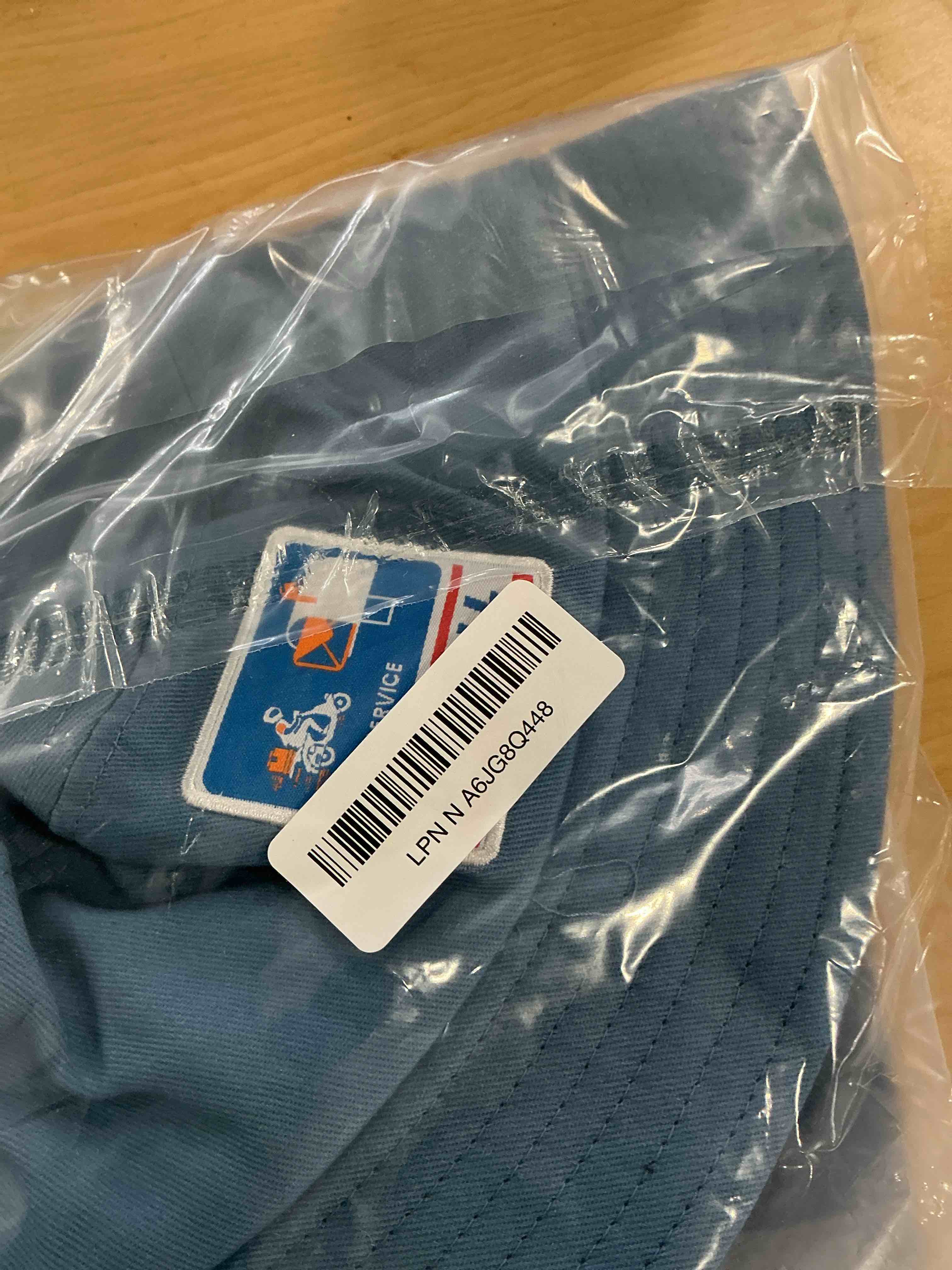 Condition photo showing New/Like New for CINKCO Mailman Costume Bucket Hat+Postman Bag (2 in 1) Postman Dress Up for Kids