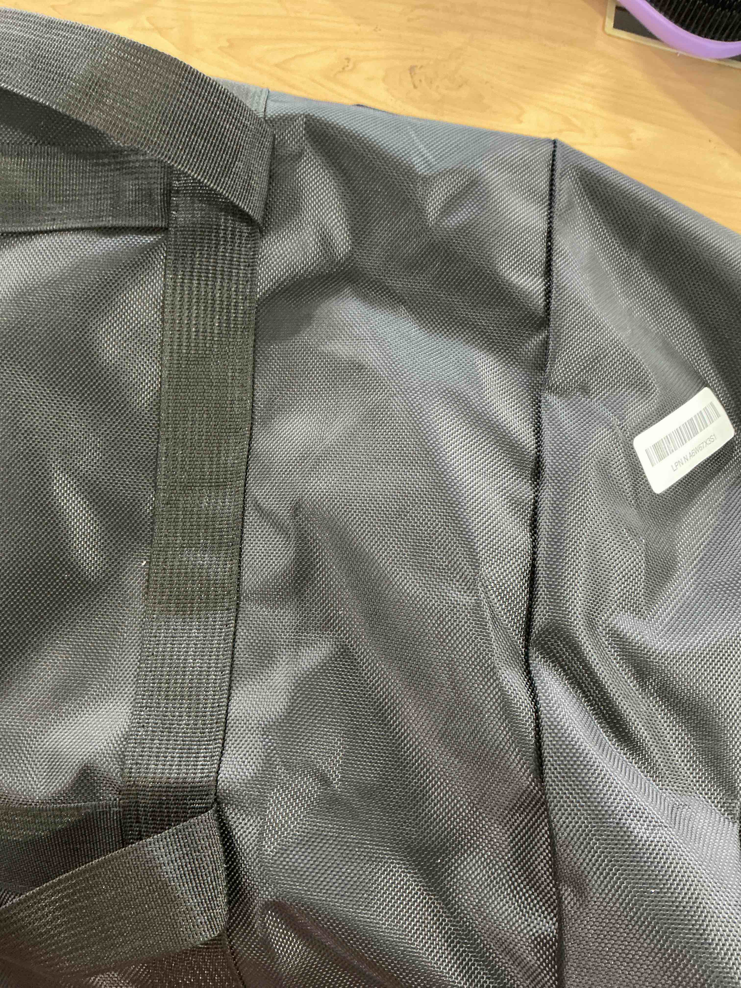 Condition photo showing Good Condition for Extra Large Storage Duffle Bag with Zippers and Handles, Big Foldable Duffle Bag for Travel X-Large - 38"(L) X 11.8"(W) X 23"(H) Black