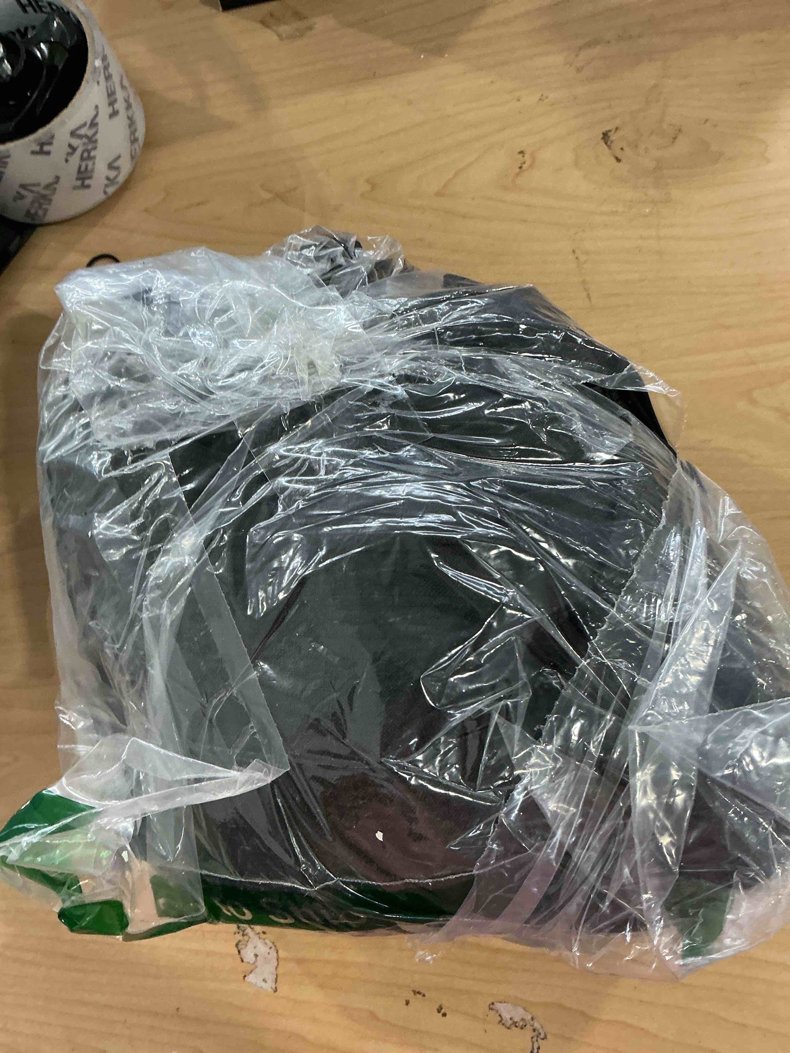 Condition photo showing Good Condition for River Dream No Hook Slub Textured Shower Curtain with Snap-in PEVA Liner Set - 71" x 74"(72"), Hotel Style with See Through Top Window, Machine Washable & Water Repellent Fabric, Black, 71x74 Black 71"W x 74"L (Pack of 1)