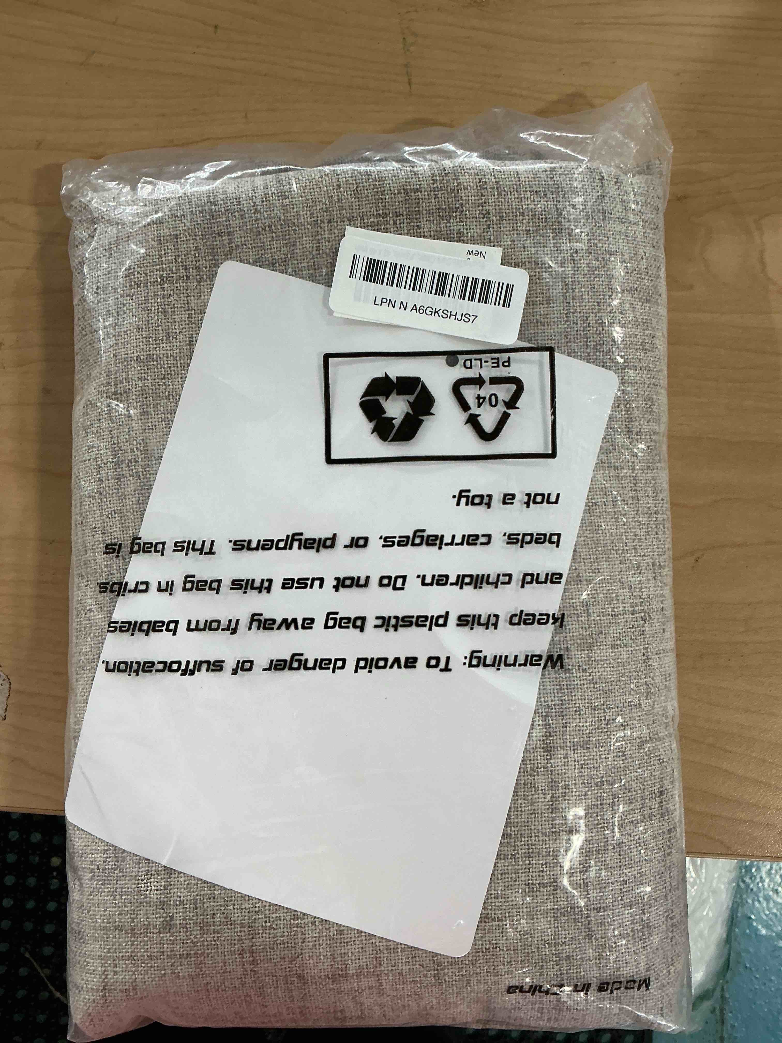 Condition photo showing New/Like New for YoungsTex Oatmeal Linen Curtains 48 Inch Length, Burlap Semi Sheer Drapes Light Filtering with Rod Pocket Back Tab for Living Room Short Window, 2 Panels, 42 X 48 Inch 42"W x 48"L (Pack of 2) Dark Oatmeal