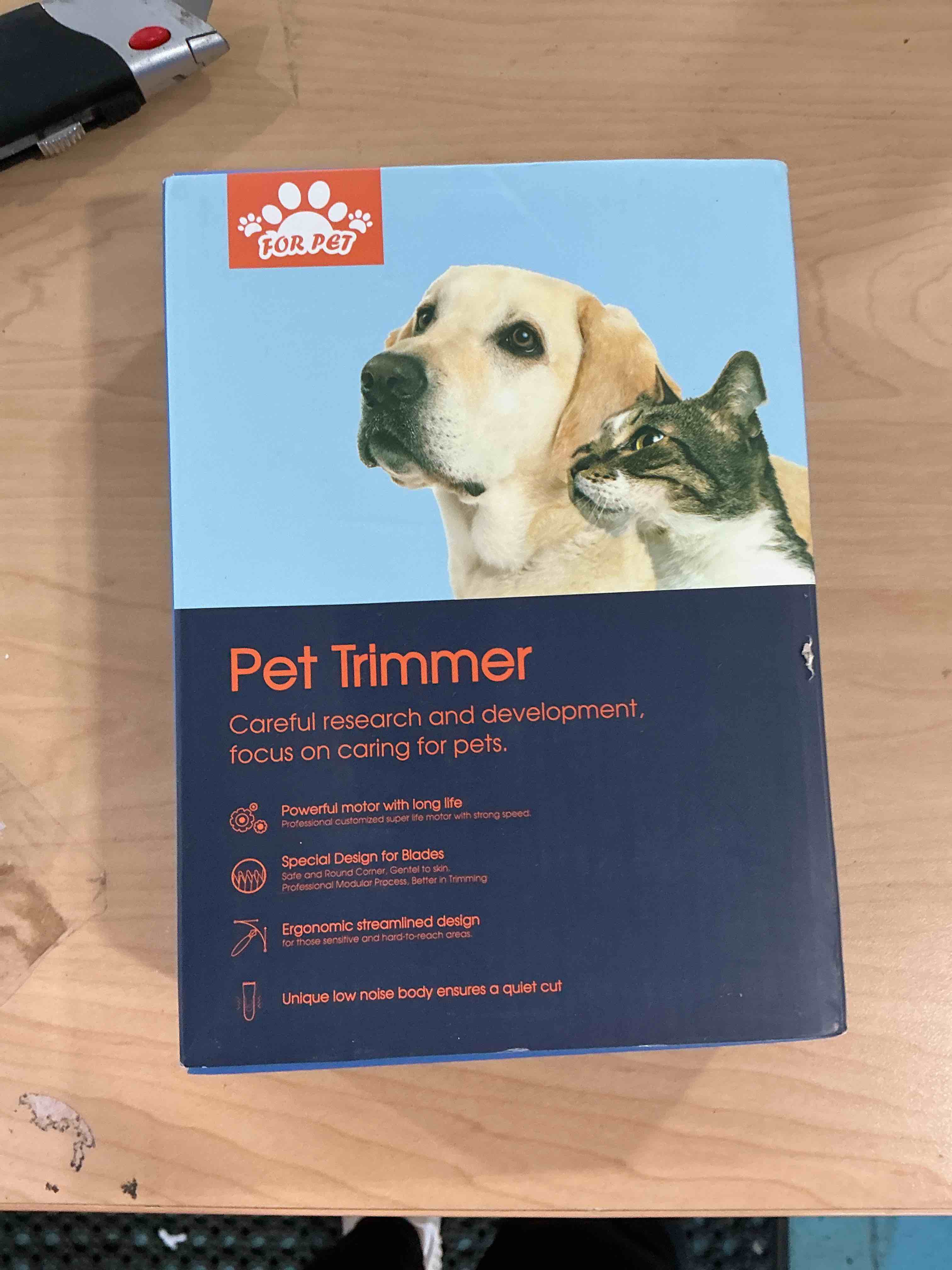 Condition photo showing Good Condition for Dog Grooming Clippers Kit-Electric Rechargeable Cat Trimmer Tools-Cordless Quiet Pet Nail Paw Grinder-4 in 1 Multifunctional Low Noise Shaver-Razor for feet Face Ears Toenail Eye Purple