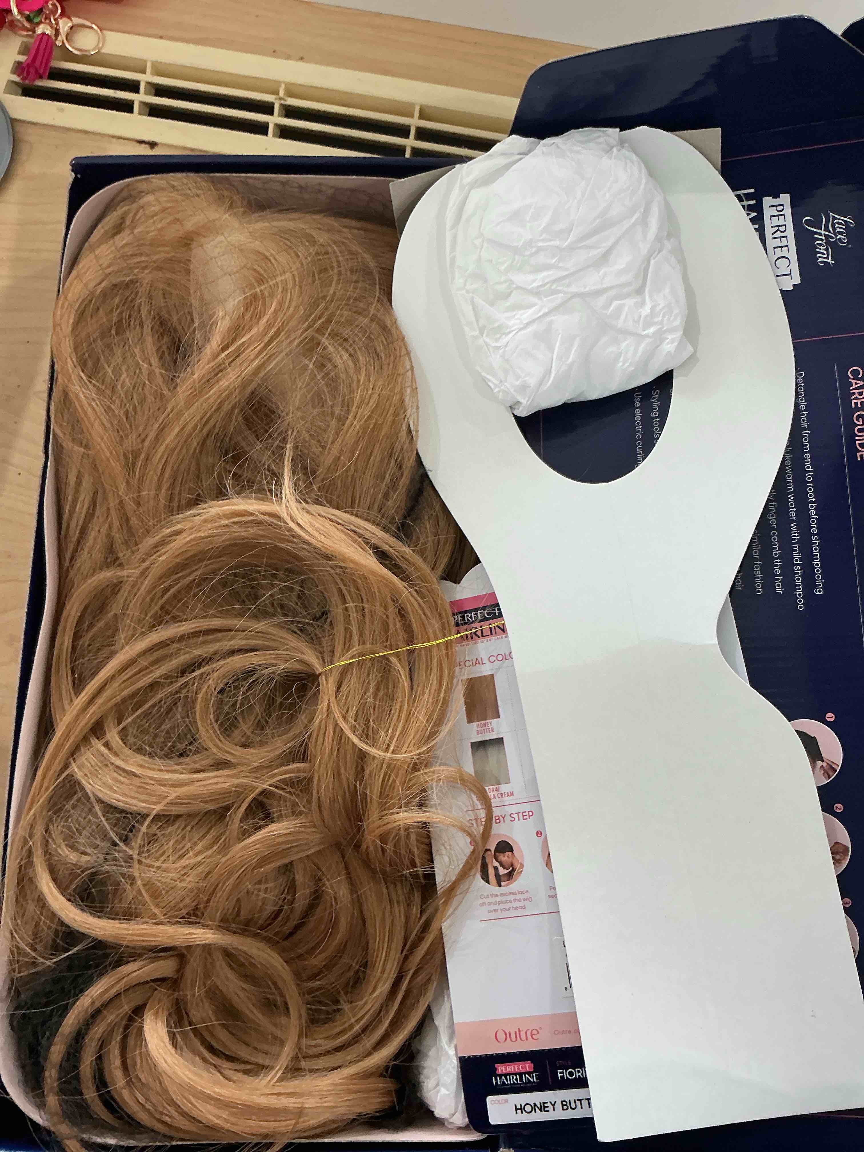 Condition photo showing Good Condition for Outre Lace Front Wig - Perfect Hair Line 13X6 - Fiorina (HONEY BUTTER)