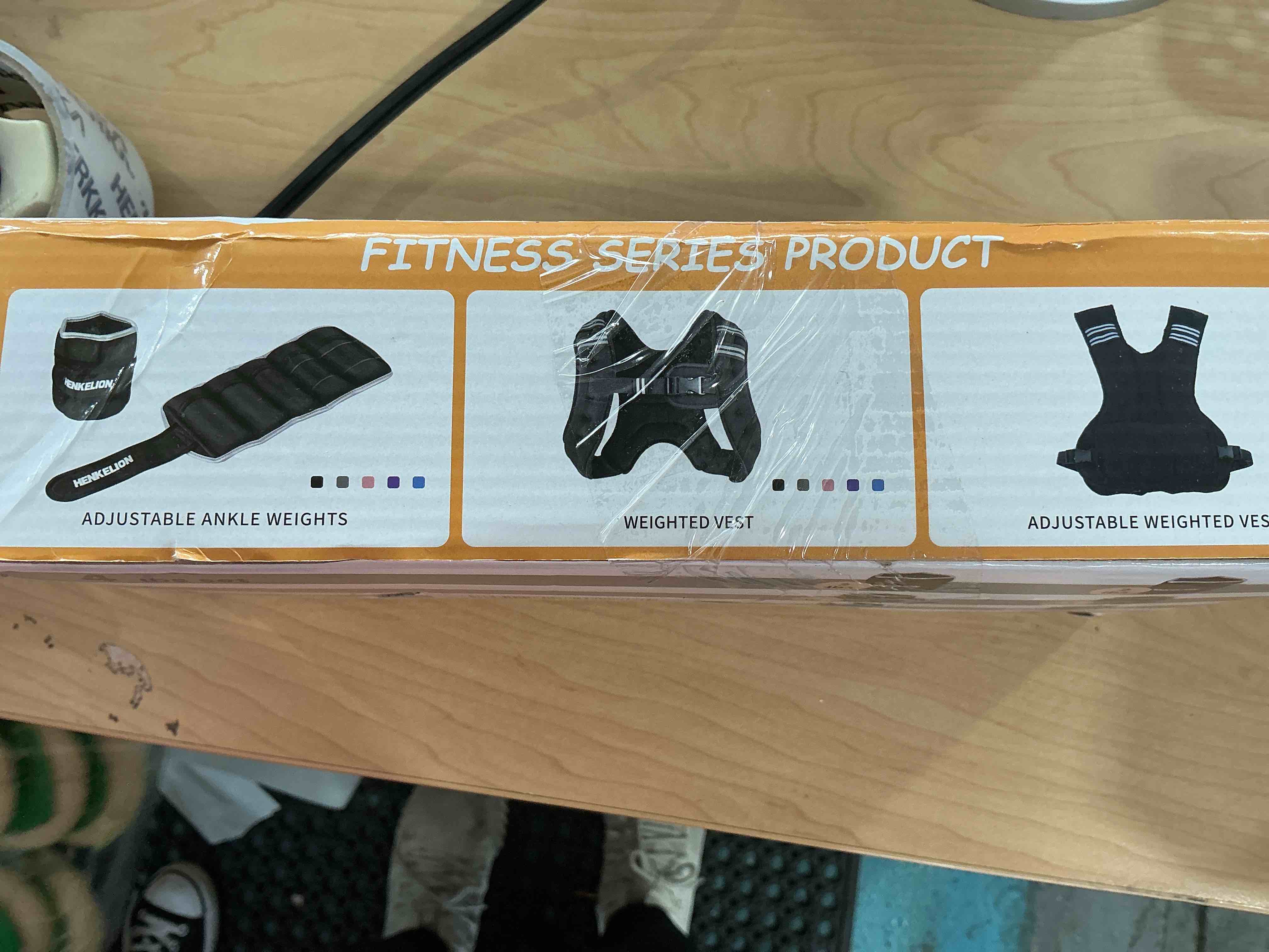 Condition photo showing New/Like New for Henkelion 1 Pair 2 3 5 10 Lbs Adjustable Ankle Weights for Women Men Kids, Strength Training Wrist and Ankle Weights Sets for Gym, Fitness Workout, Running, Lifting - Black Grey Pink Blue Purple Black 5 lbs (x2)