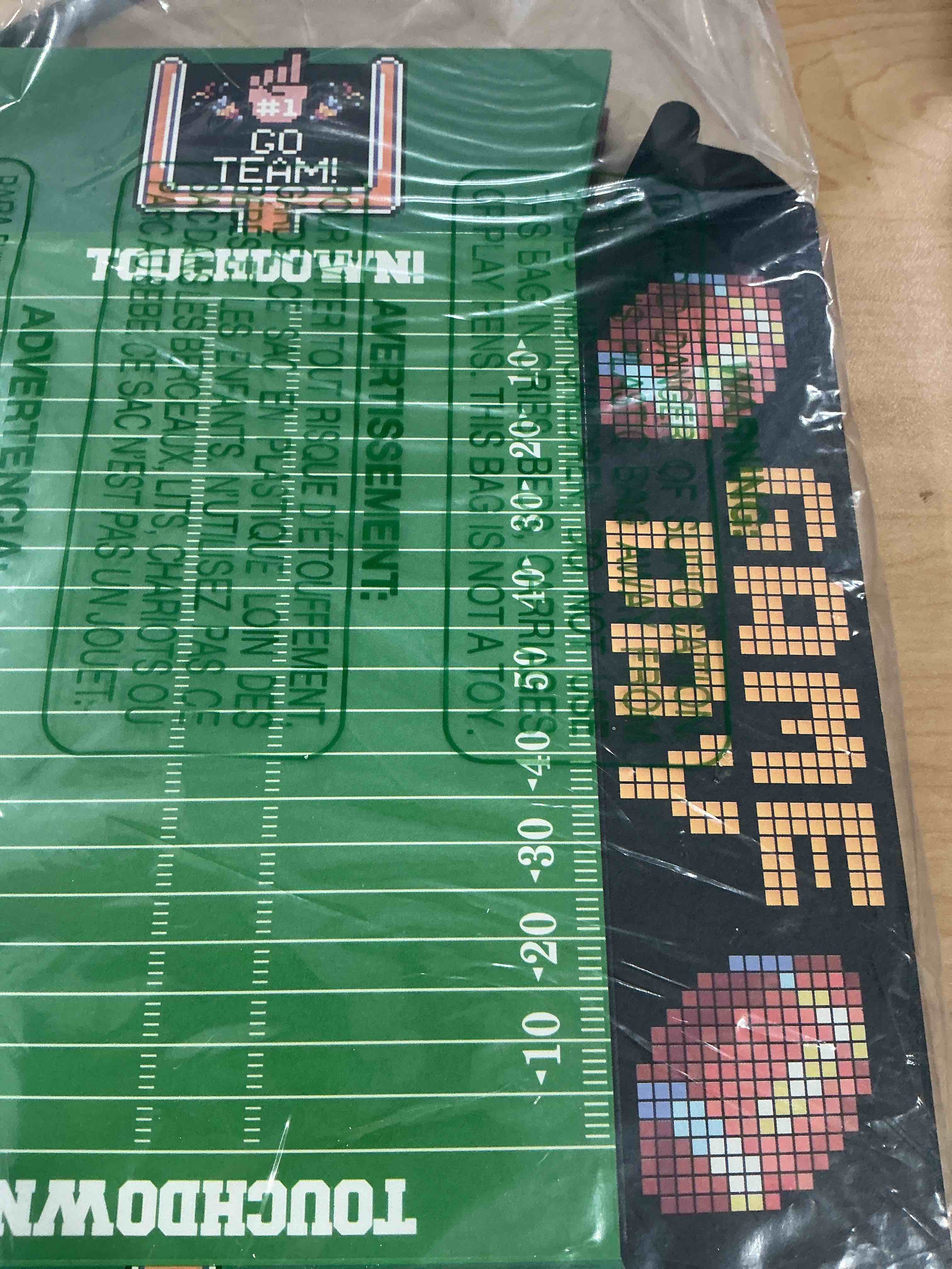 Condition photo showing New/Like New for Football Party Plates 50Pack Disposable Rectangular Paper Trays Modern Patterned Football Themed Design 7.9 x 5.7 x 1.9" Football Party Supplies