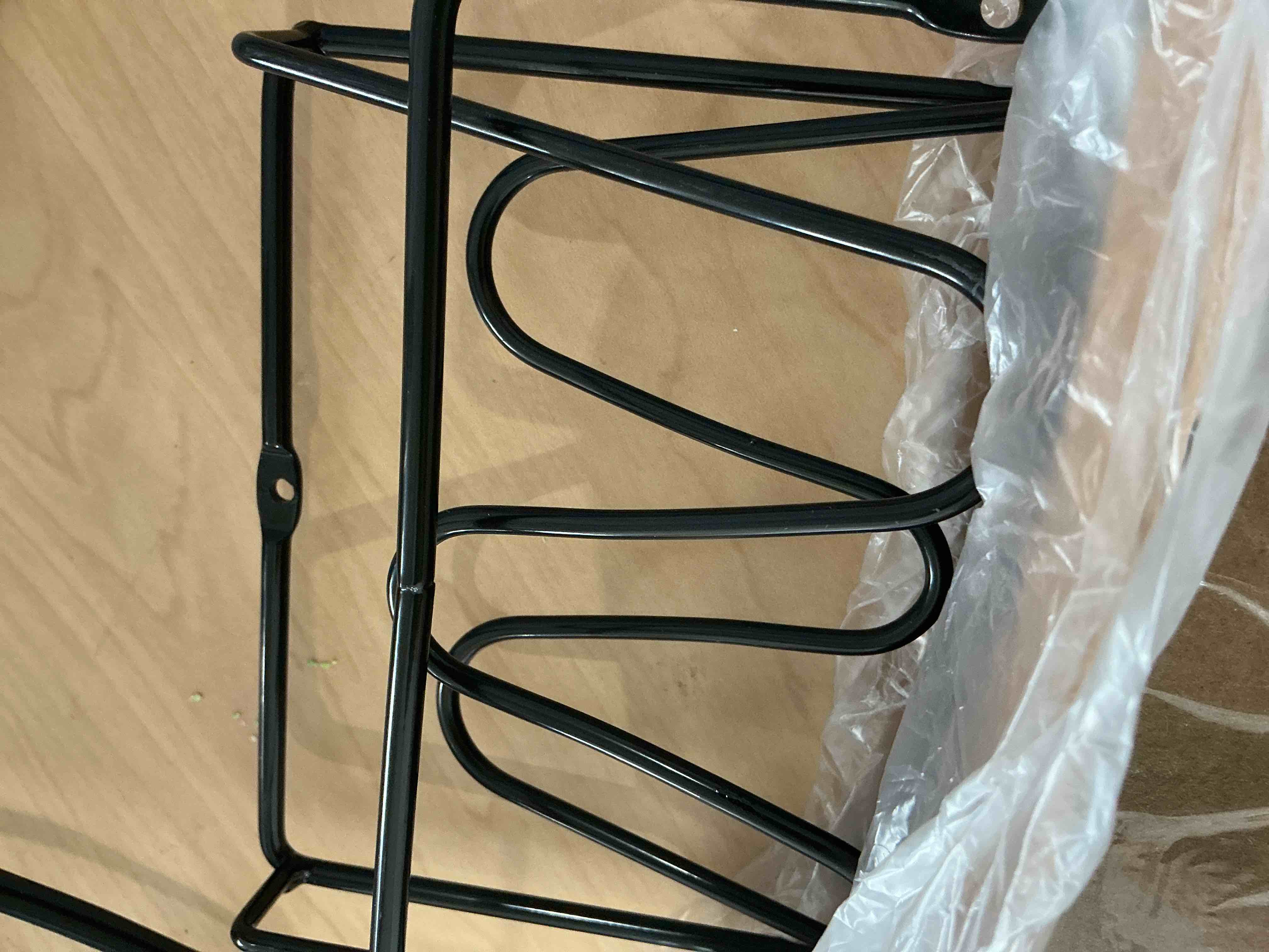 Condition photo showing New/Like New for 2 Pack Pot Lid Organizer Rack, 6-Tier Pot Lids Holder for Cabinet Door/Wall, No Drilling Adhesive Wall/Door Mounted Rustproof Pot and Pan Cover for Kitchen Storage, Classic Black