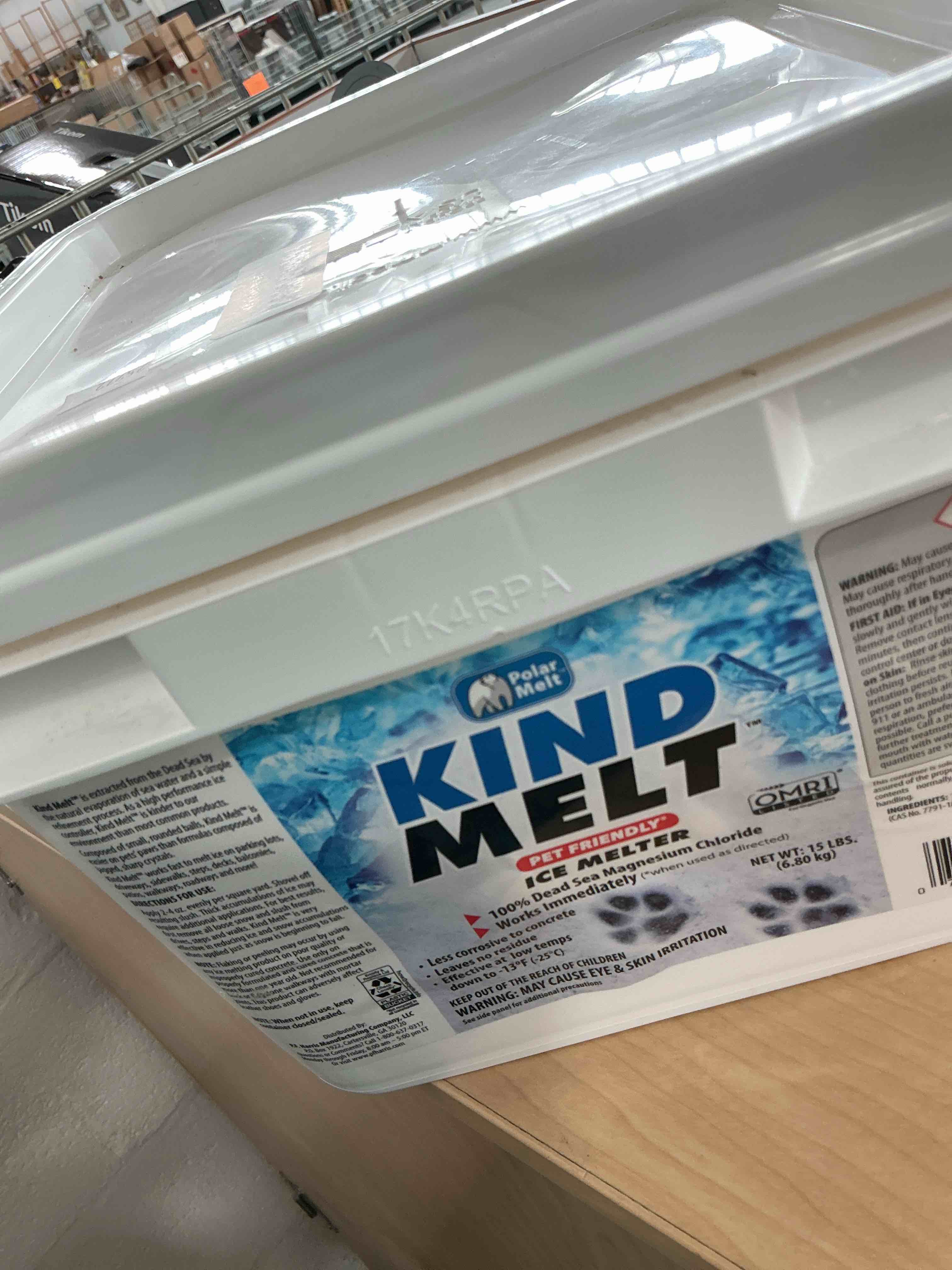 Condition photo showing Good Condition for Harris Kind Melt Pet Friendly Ice and Snow Melter, Fast Acting 100% Pure Magnesium Chloride Formula with Scoop Included, 15lb 15.0 Pounds