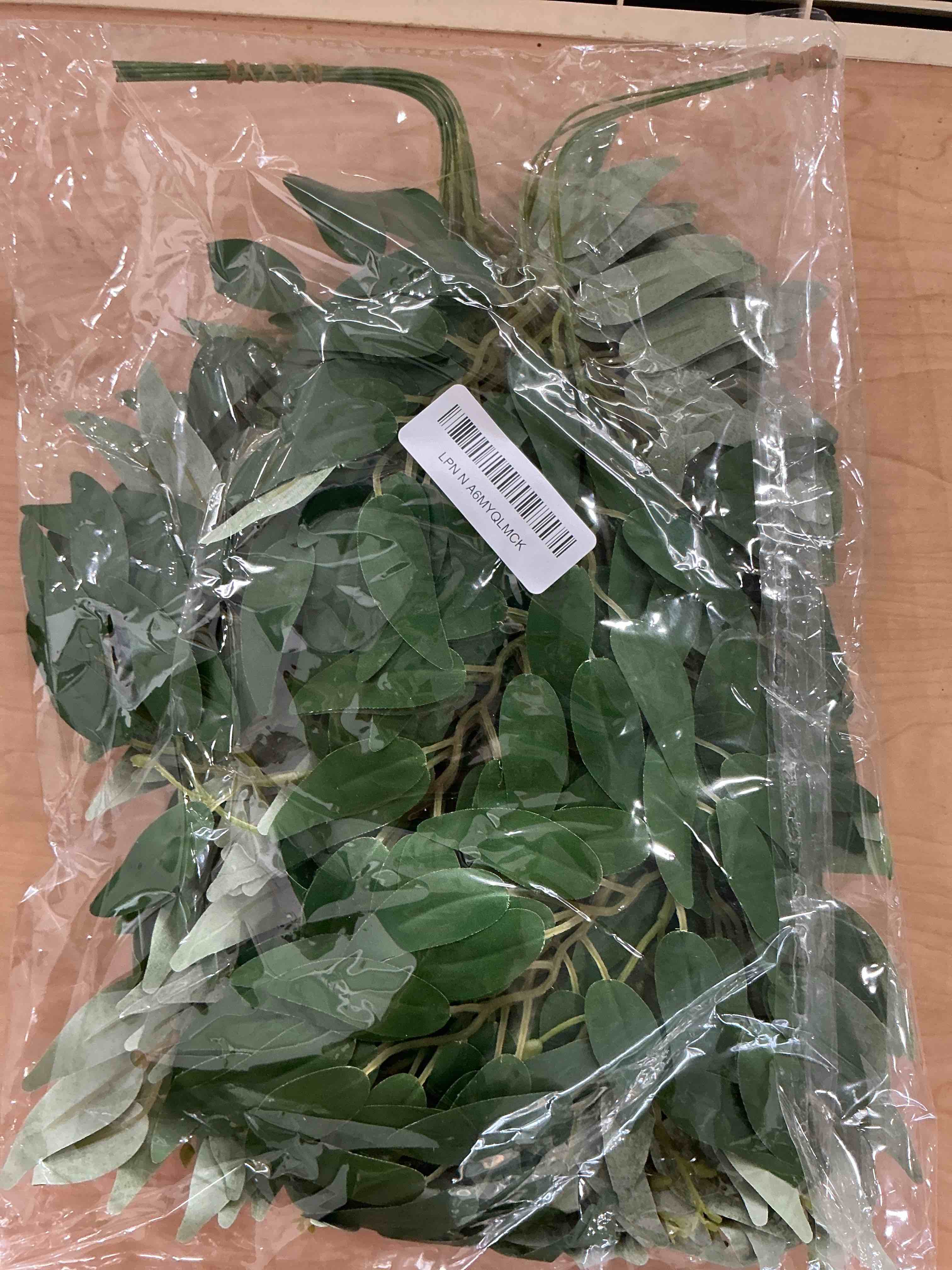 Condition photo showing Good Condition for 24Pcs Artificial Italian Ruscus Greenery Stems,Silk Greenery Plants Spray Faux Green Leaf Garland Branches Hanging Green Spray Decoration for DIY Wedding Arch, Bouquet,Home Decor