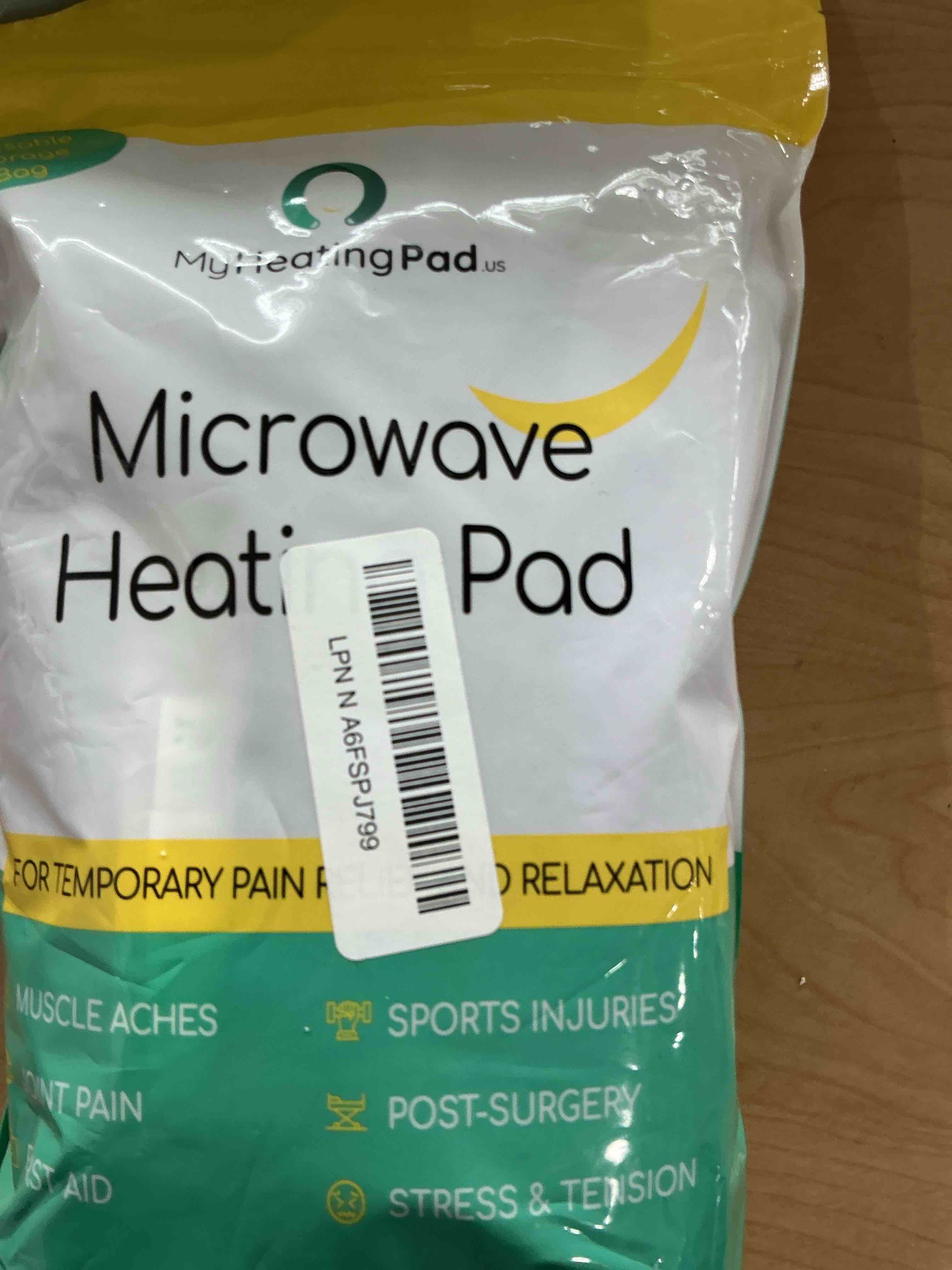 Condition photo showing New/Like New for Microwavable Heating Pad for Lower Back and Menstrual Cramps - Moist Microwave Heating Pad for Muscles and Joints - Natural Microwave Hot Pack Heat Pad for Lower Back Pain - 1 Pack Purple Lumbar Purple 1.0