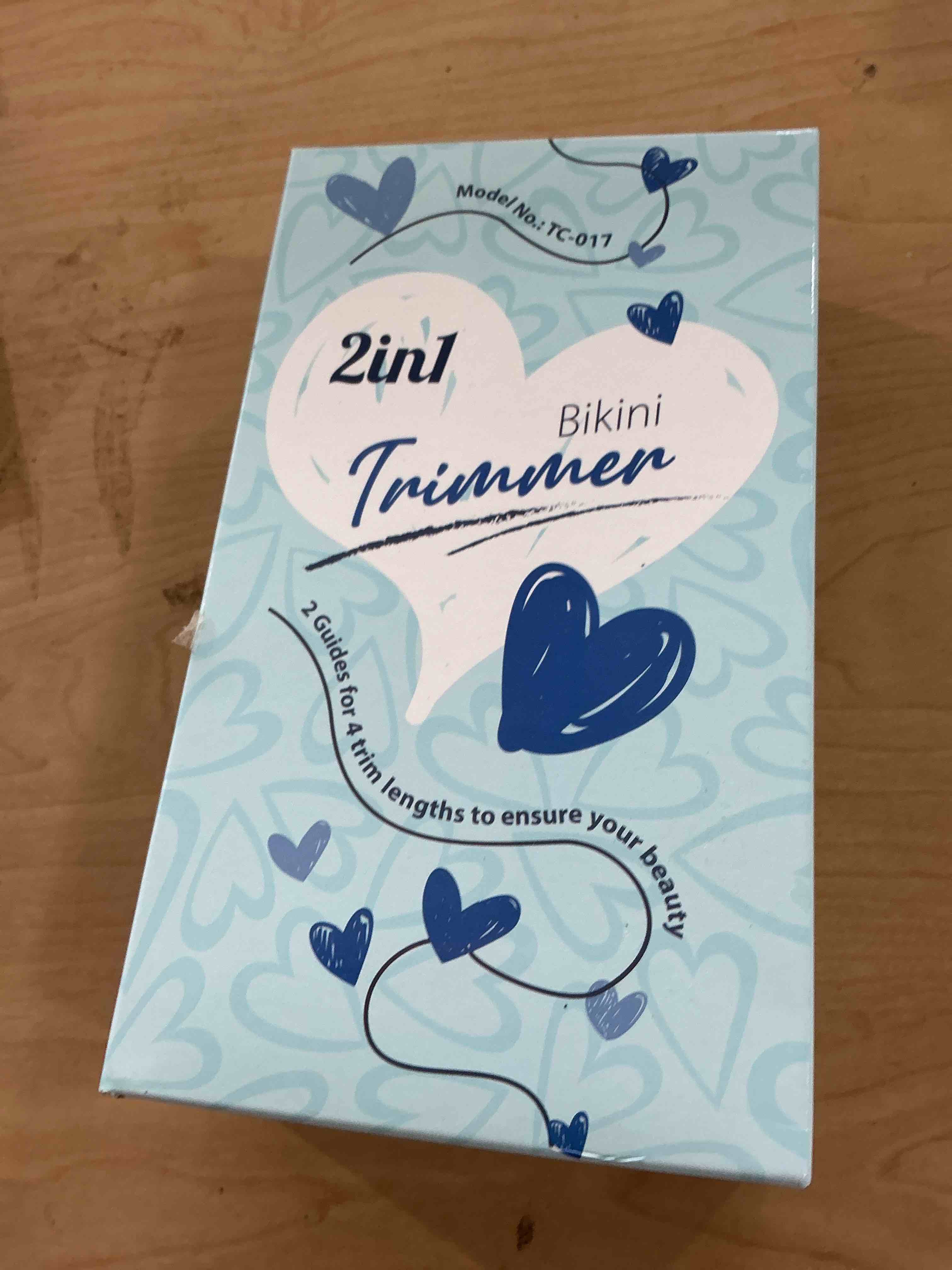 Condition photo showing Good Condition for plastic piece broken, but still usable Bikini Trimmer for Women - Body Hair Trimmer Shaver for Women's Grooming, Wet & Dry Use Groomer, Dusk Razor for Women, Ladies Electric Razors for Legs, Female Trimmer for Private Area, Blue