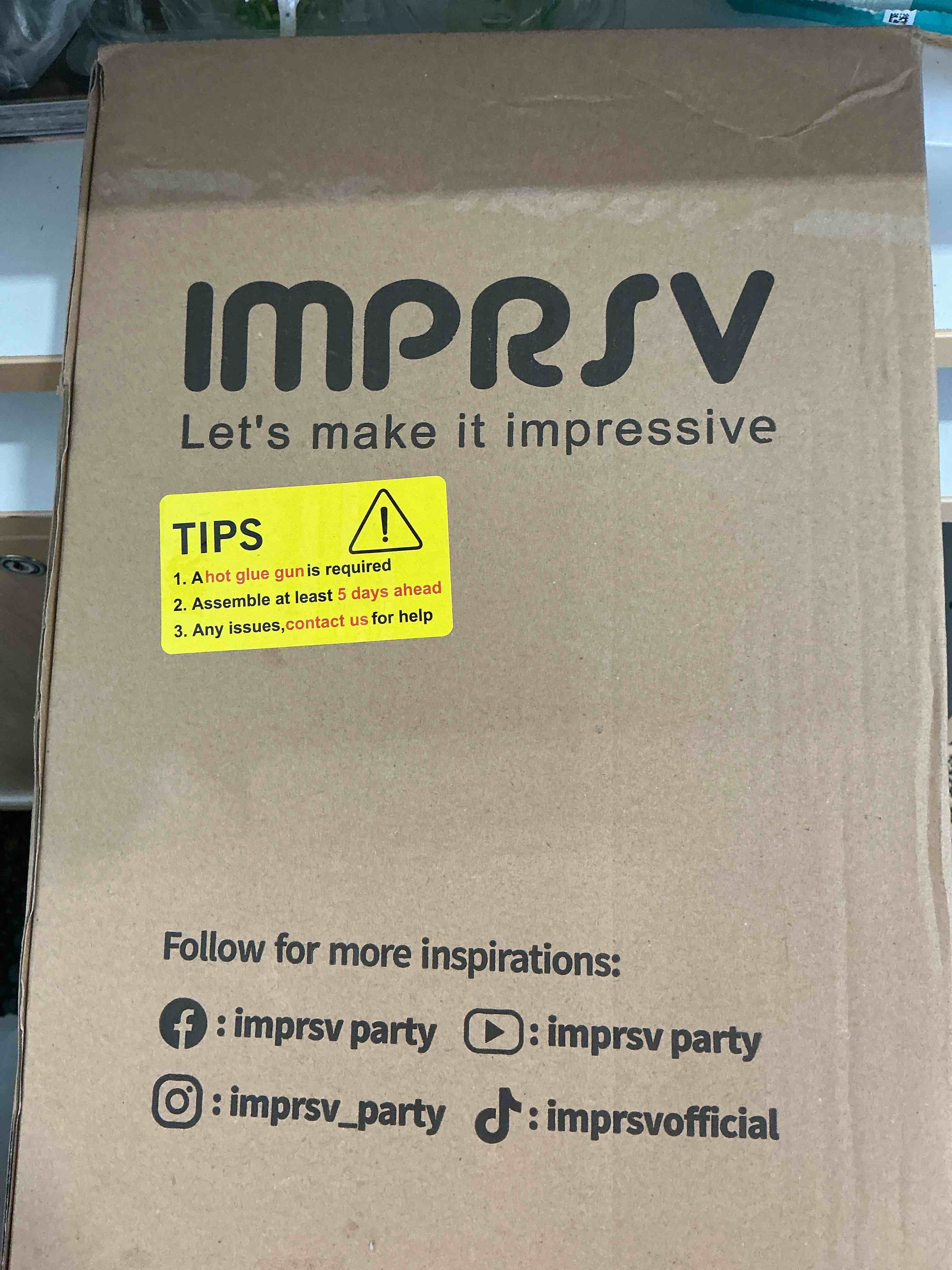 Condition photo showing New/Like New for imprsv 3FT Marquee Light Up Numbers for 1st 21st Birthday Decorations Anniversary Party Decor, Mosaic Numbers for Balloons Number 1, Marquee Letters, Pre-Cut Foam Board Kit Number 1 3FT