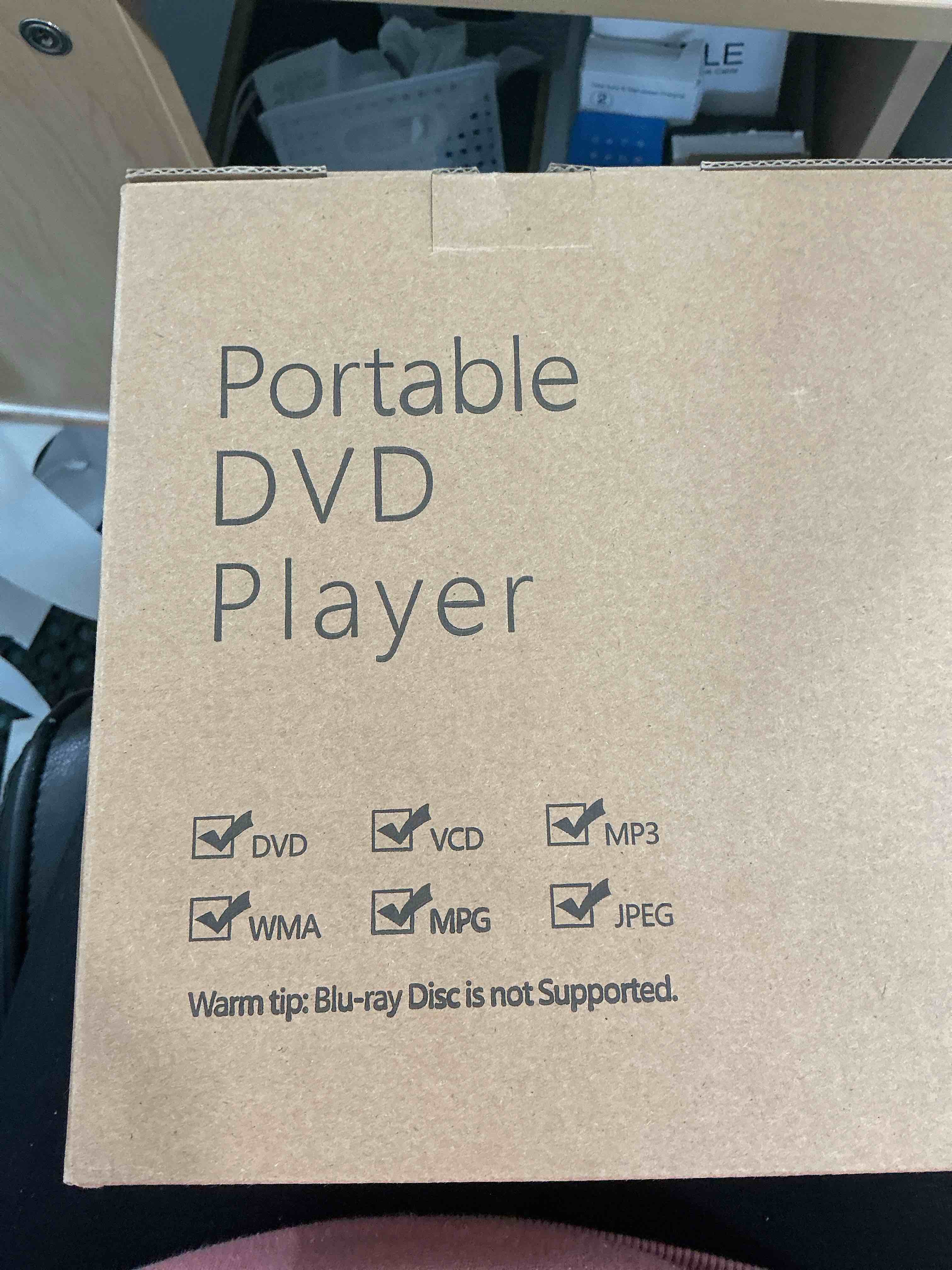 Condition photo showing New/Like New for 11.5" Portable DVD Player with 9.5" Swivel Screen, 5-Hours Rechargeable Battery,Car DVD Player for Kids,Support CD/DVD/SD Card/USB,Regions Free,Dual Speakers,Black
