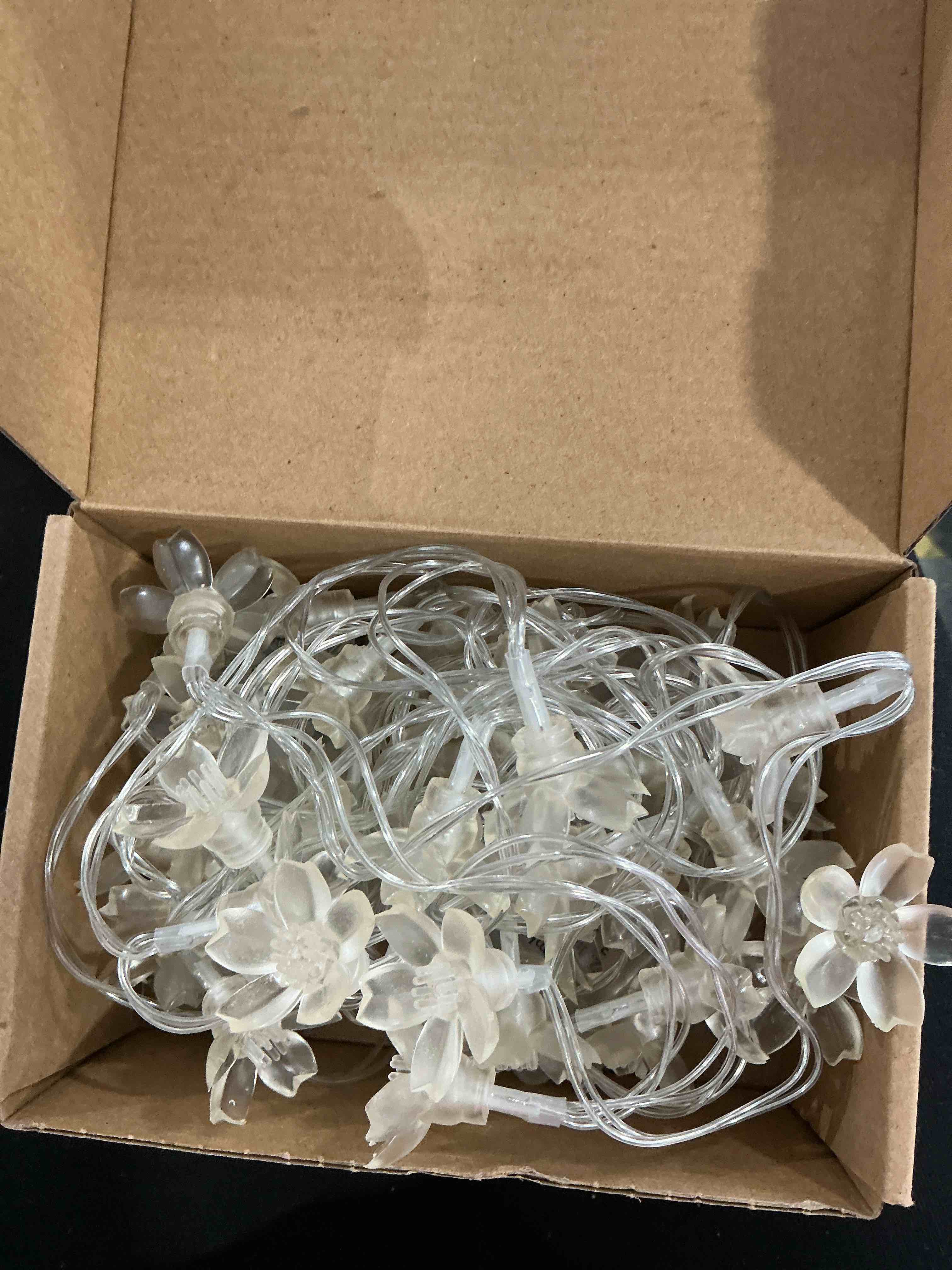 Condition photo showing New/Like New for Remote Battery Operated Sakura String Lights 40 LED Flower Fairy Light on 16.4 ft PVC String 8 Lighting Mode with Timer and Dimmer Function + Remote Control for Indoor and Outdoor sakura Multicolor