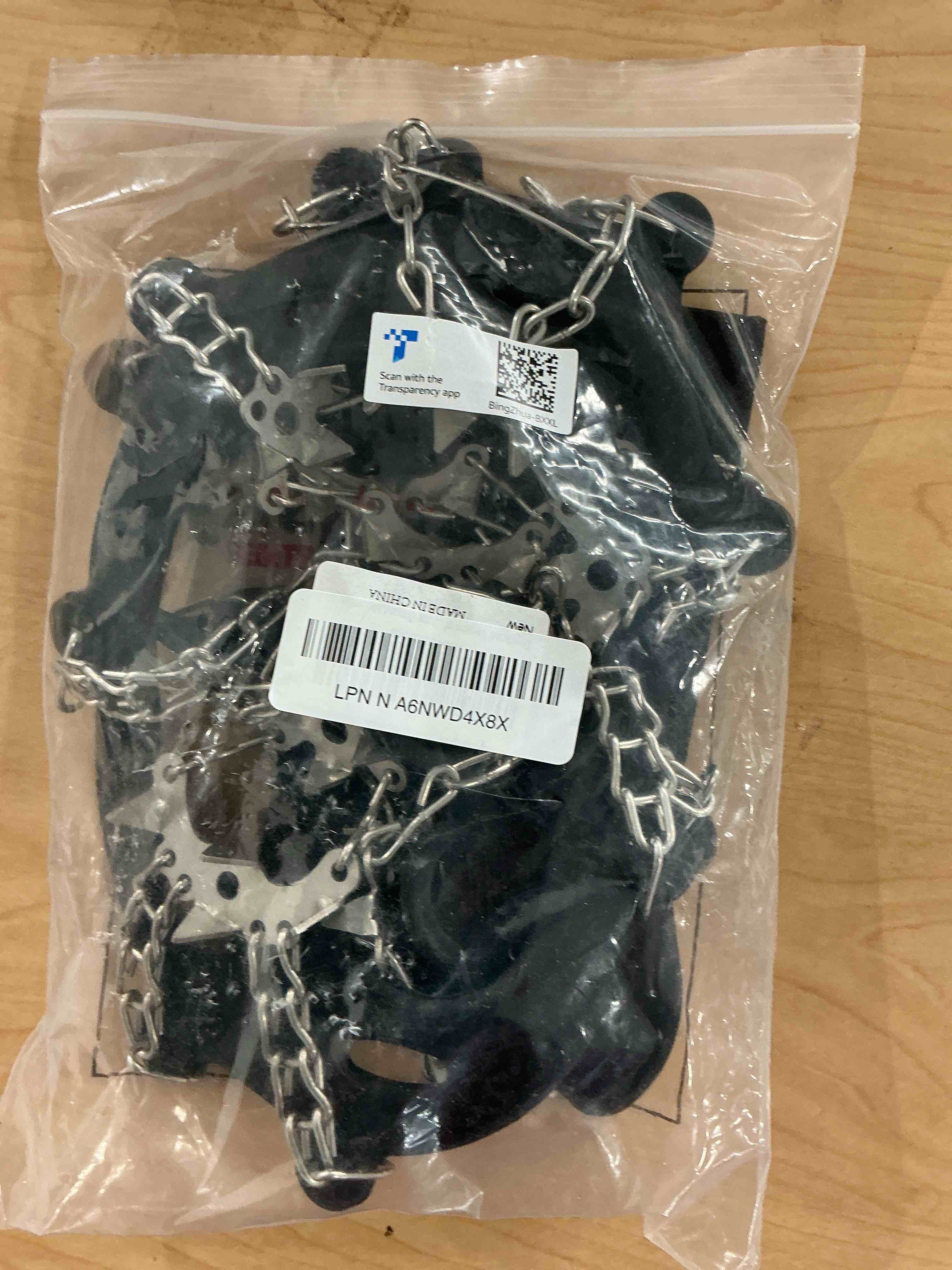 Condition photo showing Good Condition for Upgraded Version of Walk Traction Ice Cleat Spikes Crampons,True Stainless Steel Spikes and Durable Silicone,Boots for Hiking On Ice & Snow Ground,Mountian. Black X-Large