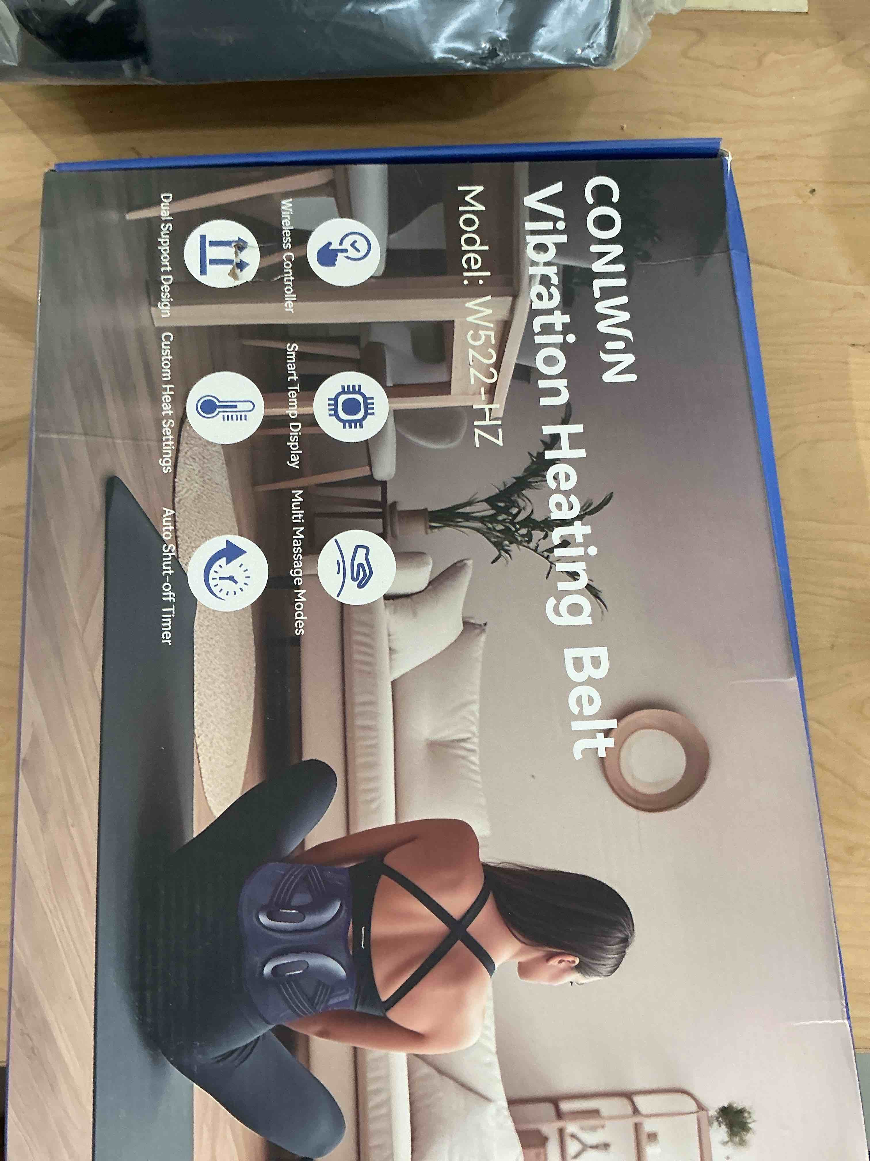 Condition photo showing New/Like New for CONLWIN 68" Cordless Heating Pad for Back Pain Relief with 5 Heat & 6 Vibration, Lower Back Massager with 4D Butterfly Support, Portable Heating Pad for Women Men Mom Dad, FSA Eligible HSA