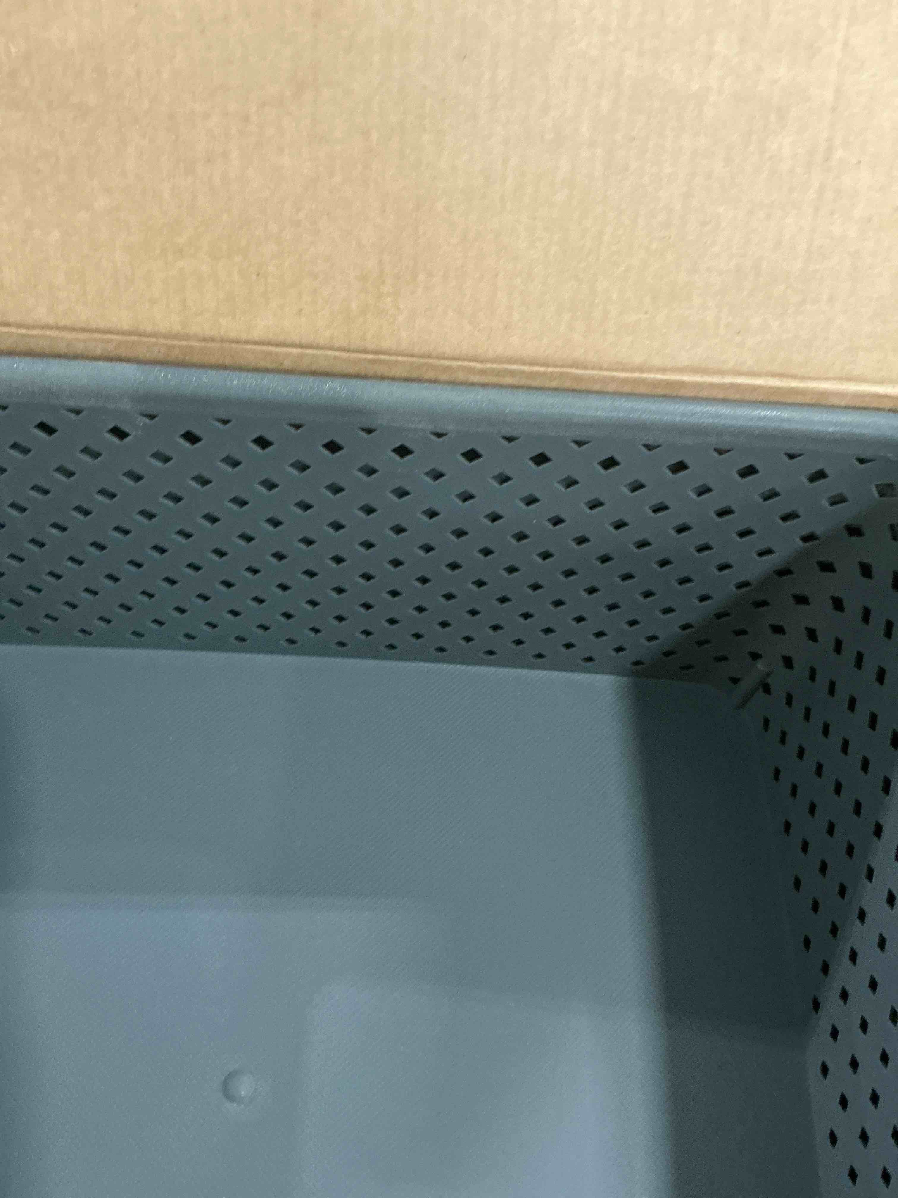 Condition photo showing New/Like New for MaxGear Organization and Storage 3 Packs, Plastic Bins Organizer Bins, Woven Baskets for Storage, Plastic Baskets with Handles, Grey Basket for Organizing, Basket Organizer for Home and Office, Large Large Grey