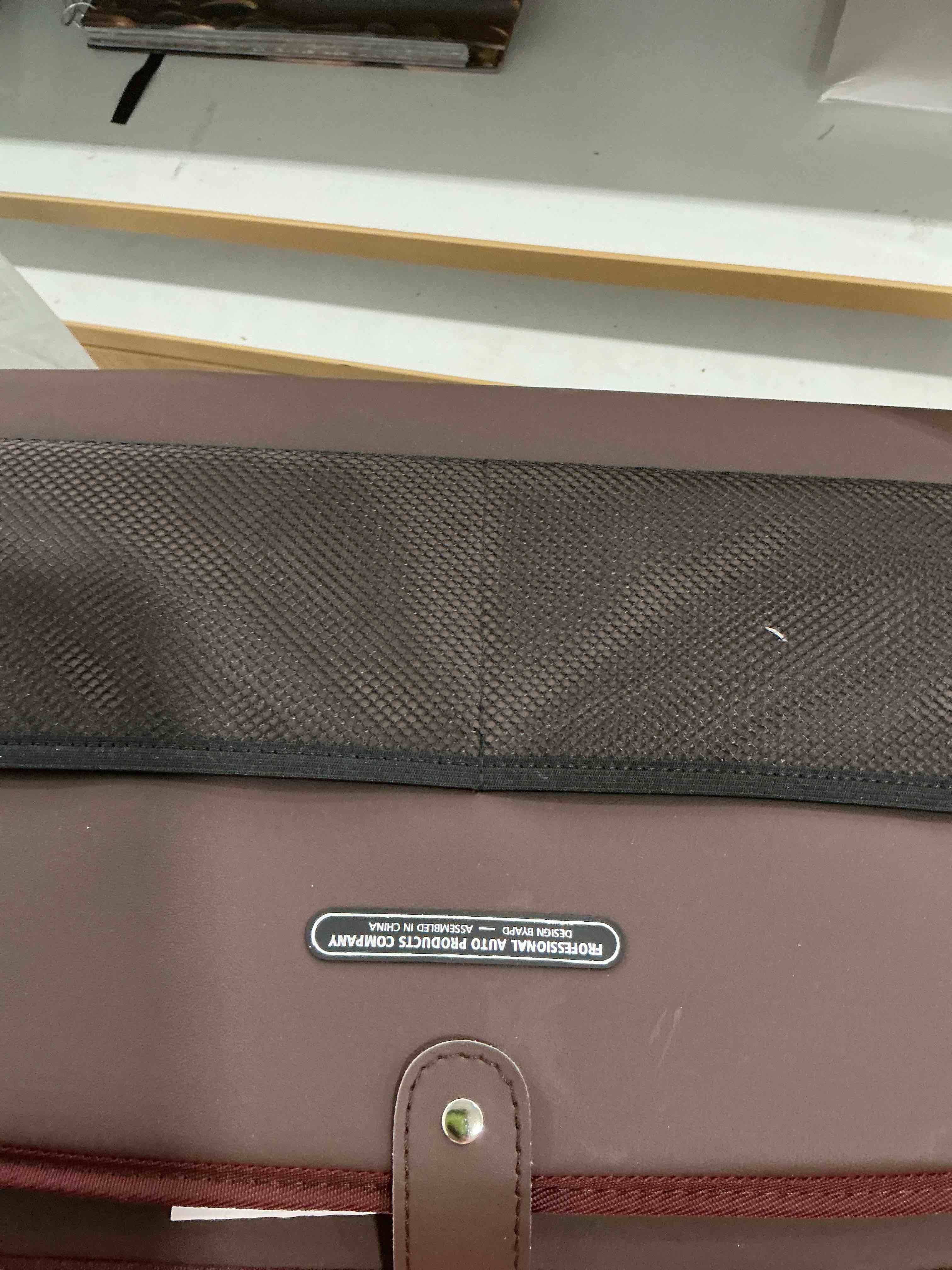 Condition photo showing New/Like New for GMQ Back Seat Car Organizer 1 Pack,Backseat Organizer with Tray,Multifunctional Car Seat Back Storage Box with Foldable Tablet Holder (Coffee, Weave) Brown Weave