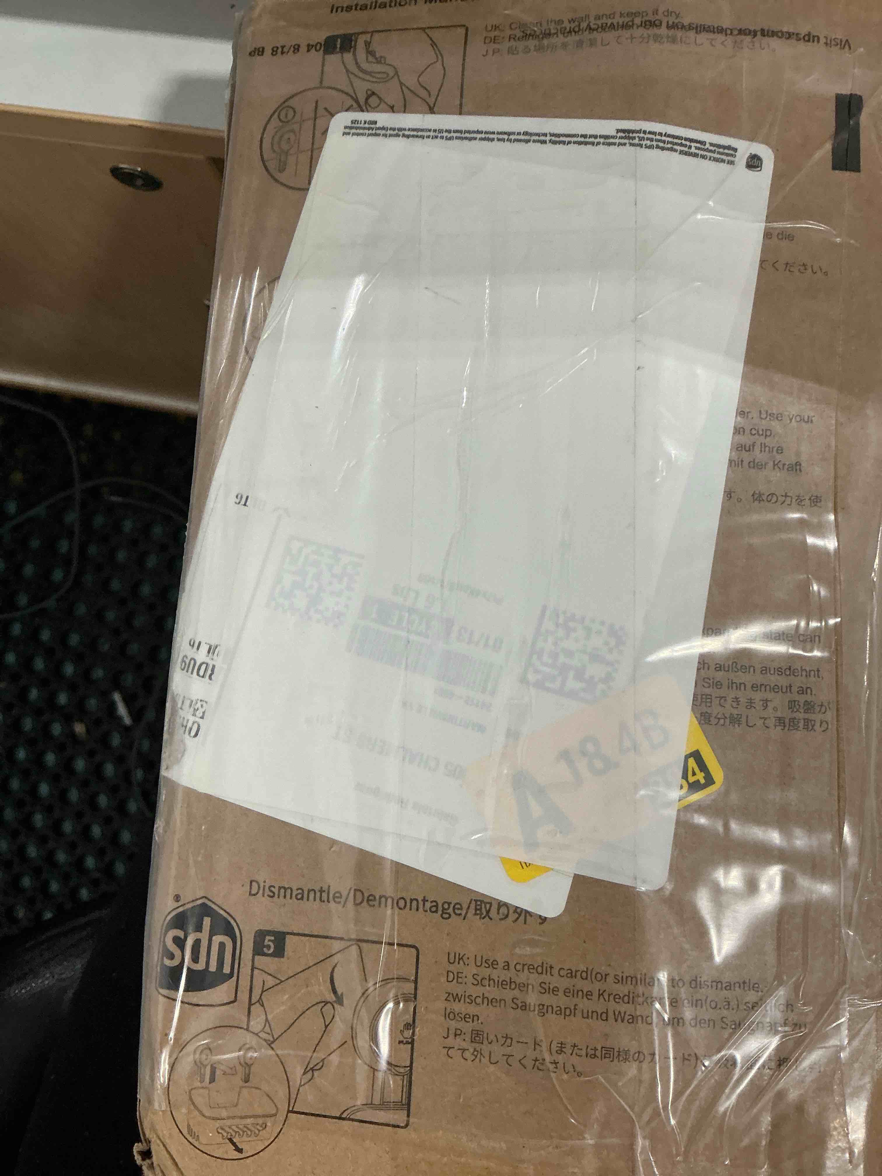 Condition photo showing New/Like New for TAILI Shower Caddy Suction Cup, Heavy Duty Bathroom Organizer, Removable Shelves for Inside Shower, Shampoo, Waterproof Suction Plastic Storage for Bathroom Accessories Holder, Frosted Clear 2 × Frosted Clear