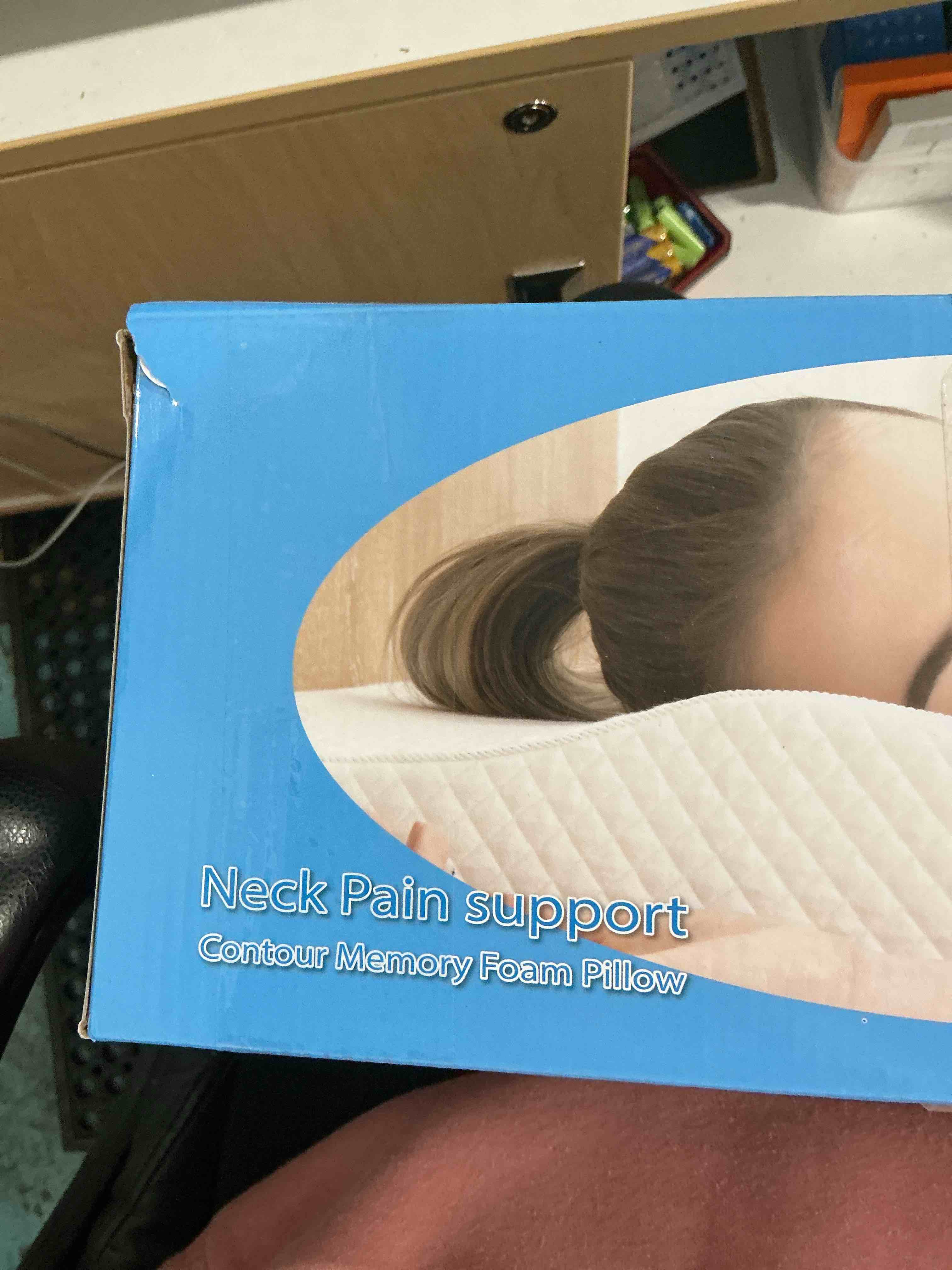 Condition photo showing Good Condition for Contour Memory Foam Pillow Orthopedic Sleeping Pillows, Ergonomic Cervical Pillow for Neck Pain - for Side Sleepers, Back and Stomach Sleepers, Free Pillowcase Included (Firm & Queen) White Queen(24*15*4.8 inches)