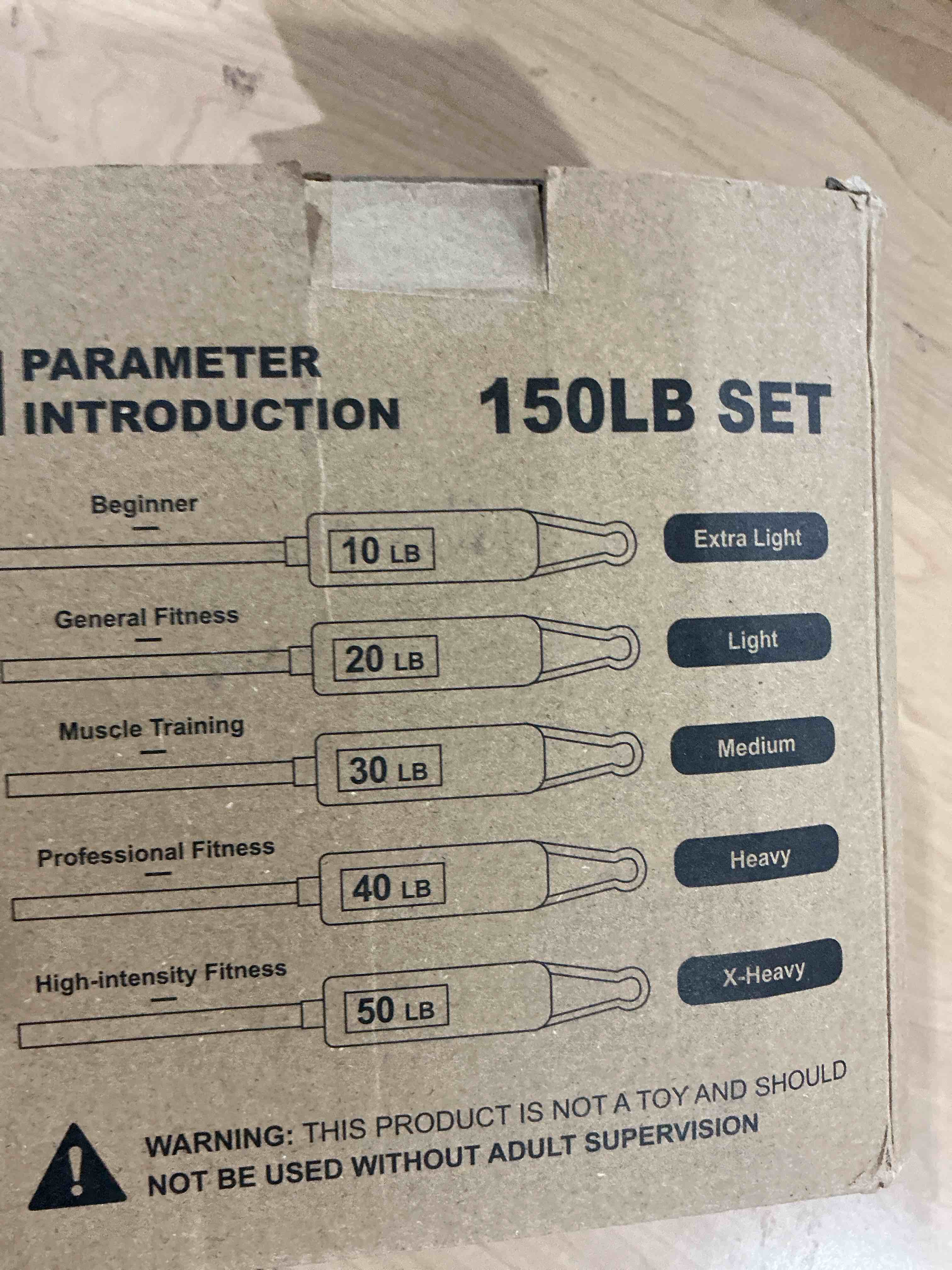 Condition photo showing Good Condition for VEICK Resistance Bands, Exercise Bands, Workout Bands, Resistance Bands for Working Out with Handles for Men and Women, Exercising Bands for Fitness Weights Work Out at Home Light Pink 10-150LBS + 5 Loop Bands