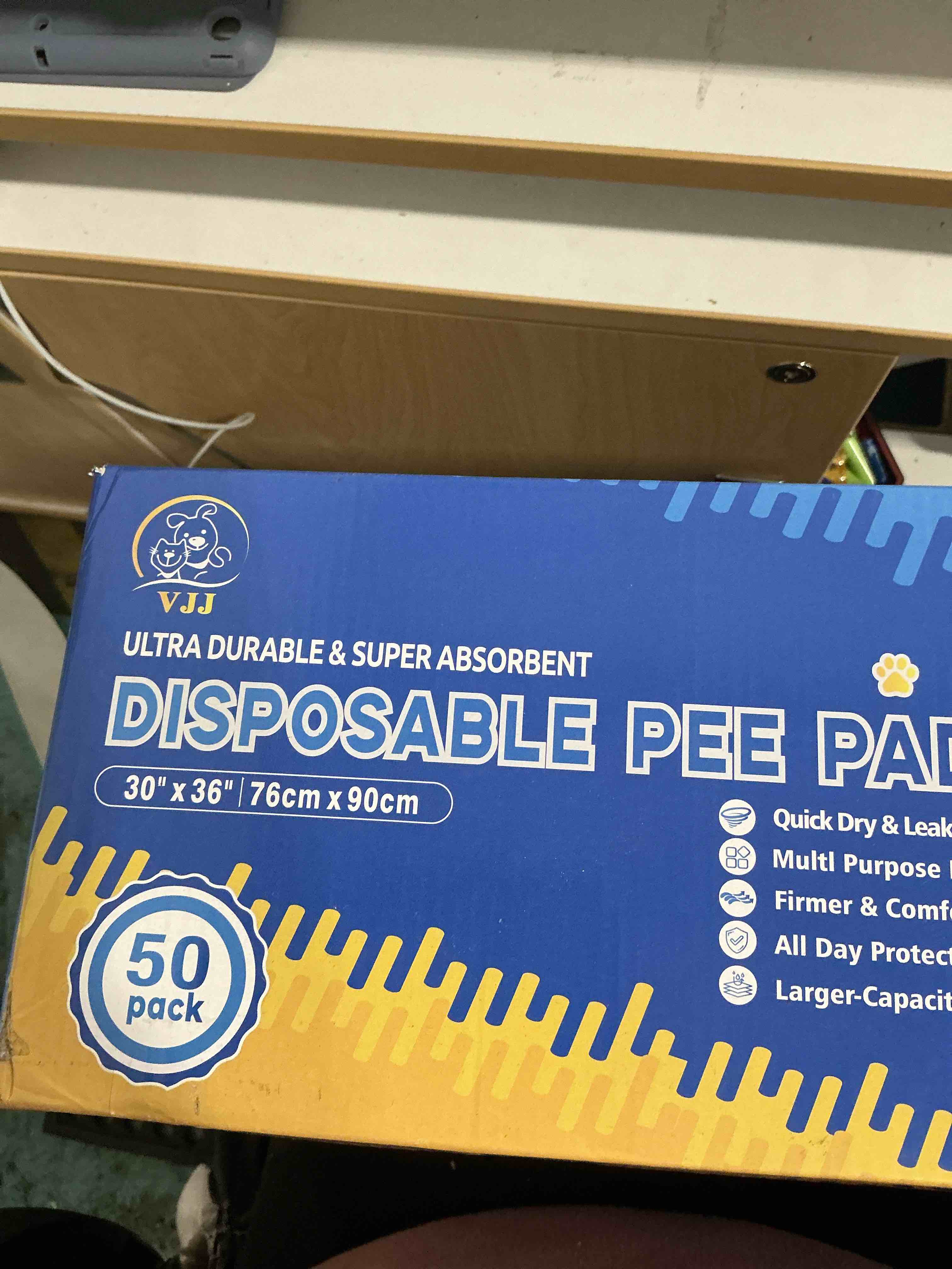 Condition photo showing New/Like New for Puppy Pads XL 30"x36", 50 Count Pee Pads for Dogs Large for Doggie&Cats, Disposable Dog Pee Pads Extra Large, X-Large Potty Pads for Indoor, Outdoor Use 30"×36"-50 Count