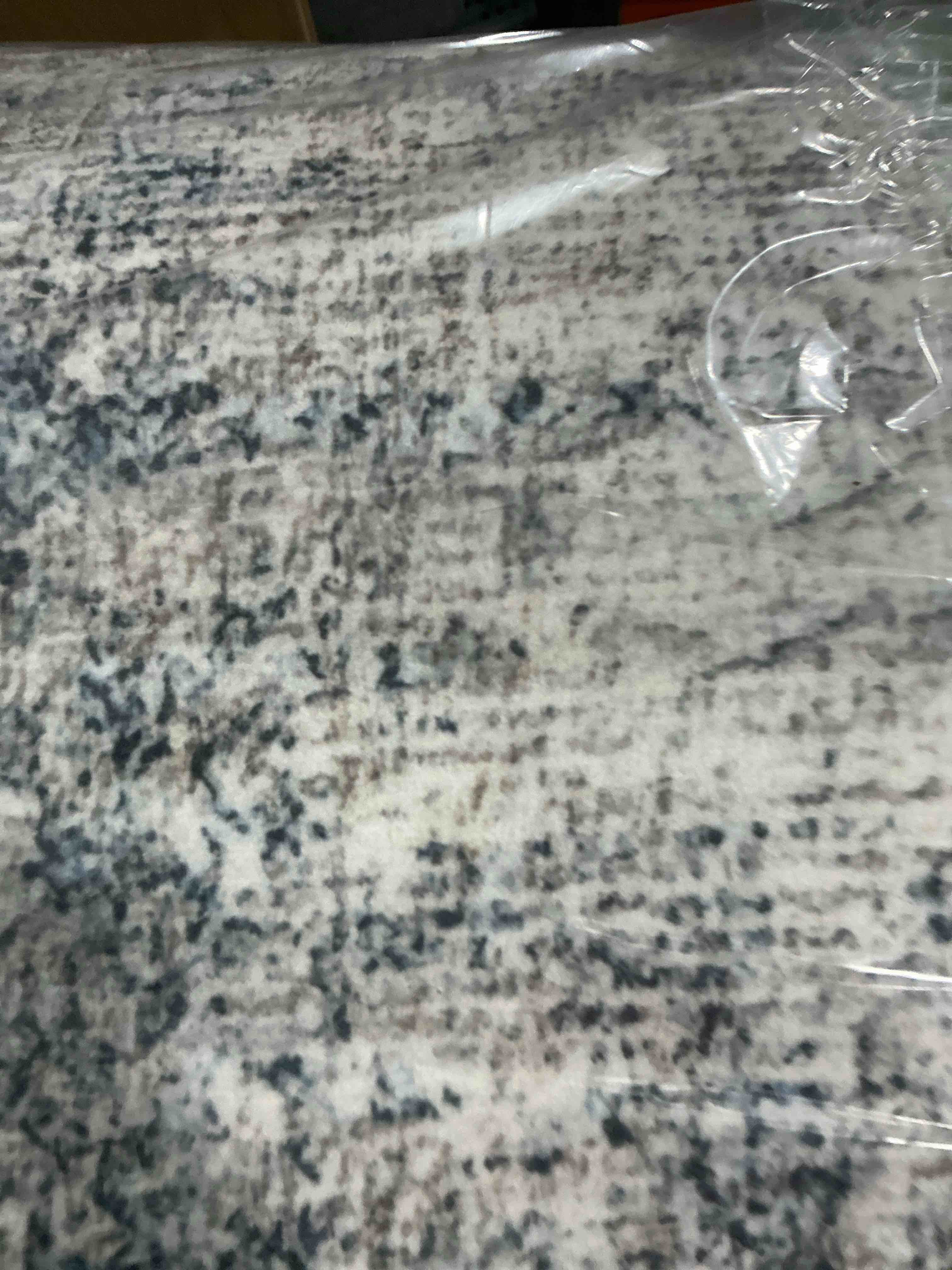 Condition photo showing New/Like New for DEXI Washable Area Rug for Living Room 5x8, Modern Abstract Soft Indoor Large Rugs, Stain Resistant Low Pile Carpet with Non Slip Backing for Dining Bedroom Office, Blue 5' x 8' (Rectangular) Blue