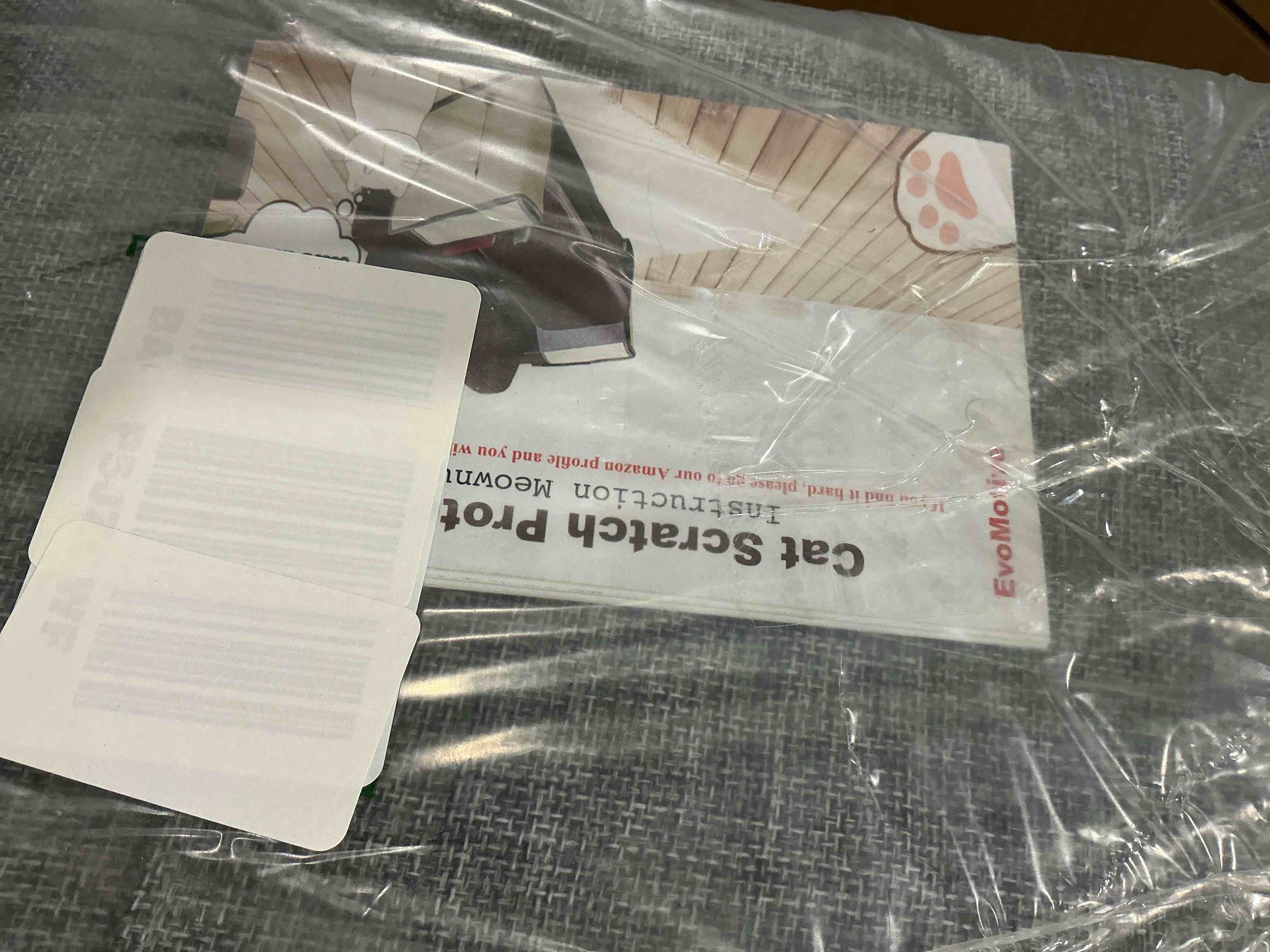 Condition photo showing New/Like New for Cat Couch Protector [2- Pack], Natural Sisal, Comes with 2 Playing Balls, Couch Cat Scratcher, Protect Your Couch from Cat Scratching, Pack of 2