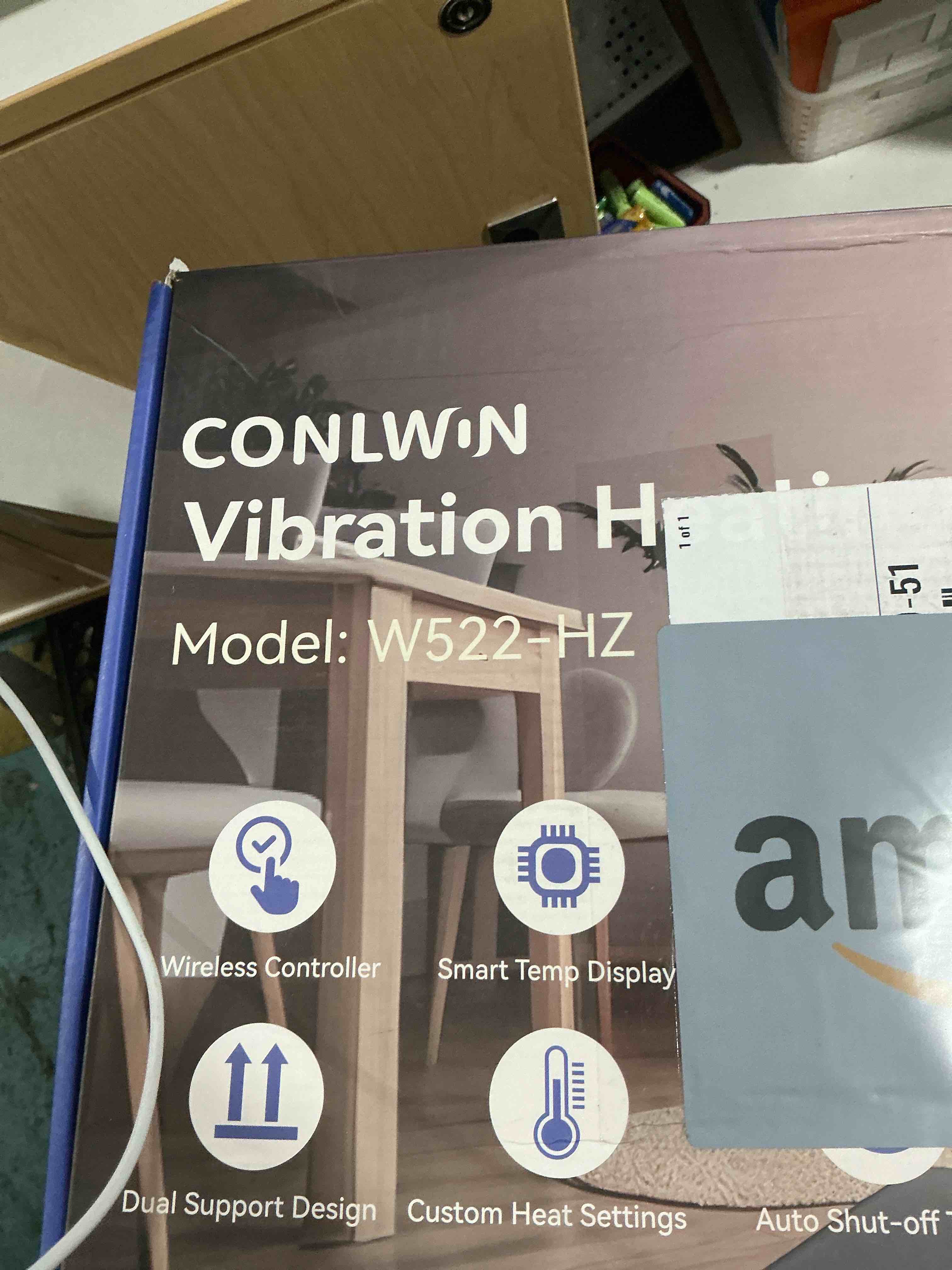 Condition photo showing New/Like New for CONLWIN 68" Cordless Heating Pad for Back Pain Relief with 5 Heat & 6 Vibration, Lower Back Massager with 4D Butterfly Support, Portable Heating Pad for Women Men Mom Dad, FSA Eligible HSA