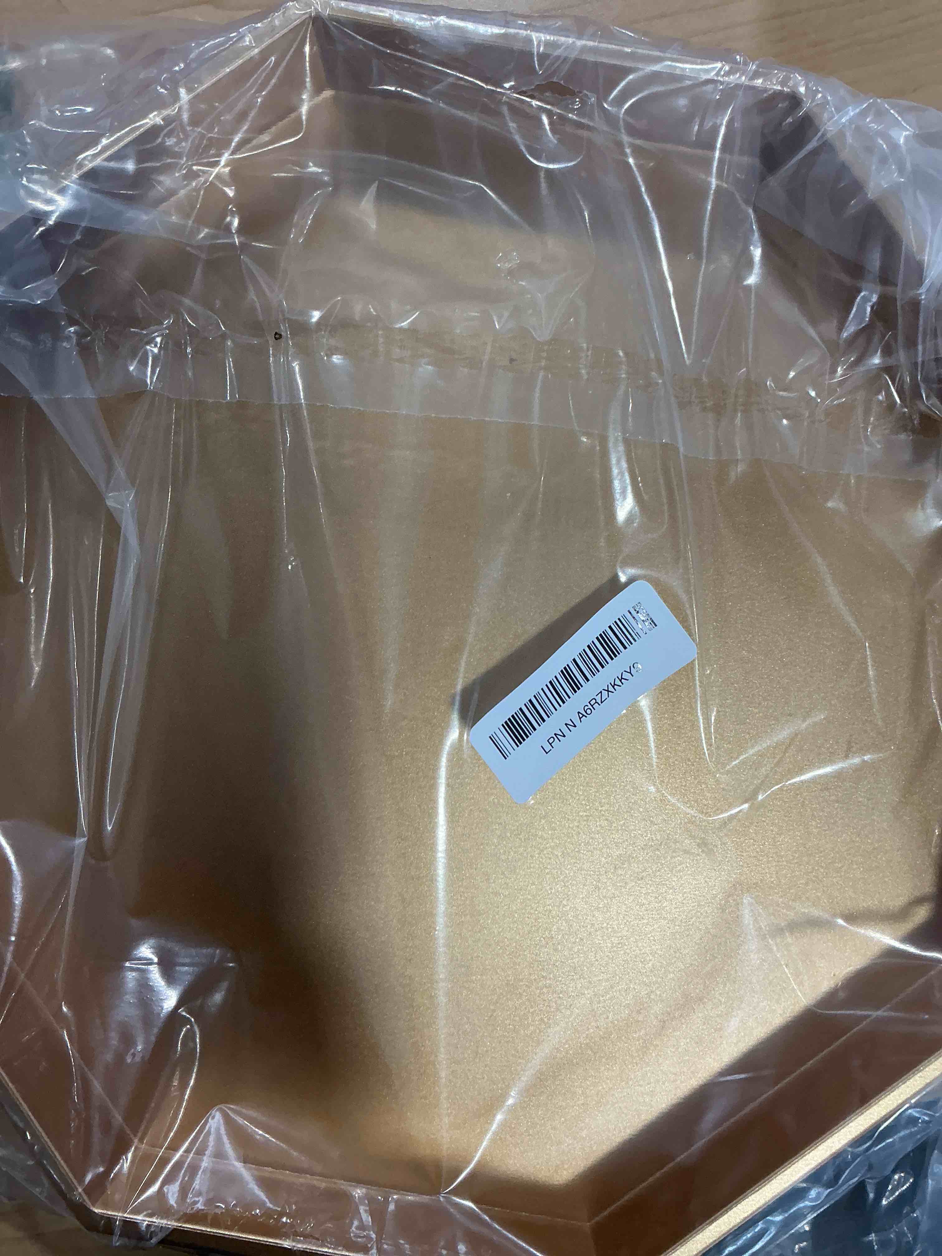 Condition photo showing Good Condition for Gold Serving Tray for Coffee Table, Octagonal Beaded Plastic Decorative Tray for Ottoman, Kitchen Counter, Living Room, Outdoor Lacquer Tray for Entertaining Beaded Gold 13" x 13" x 1.6"