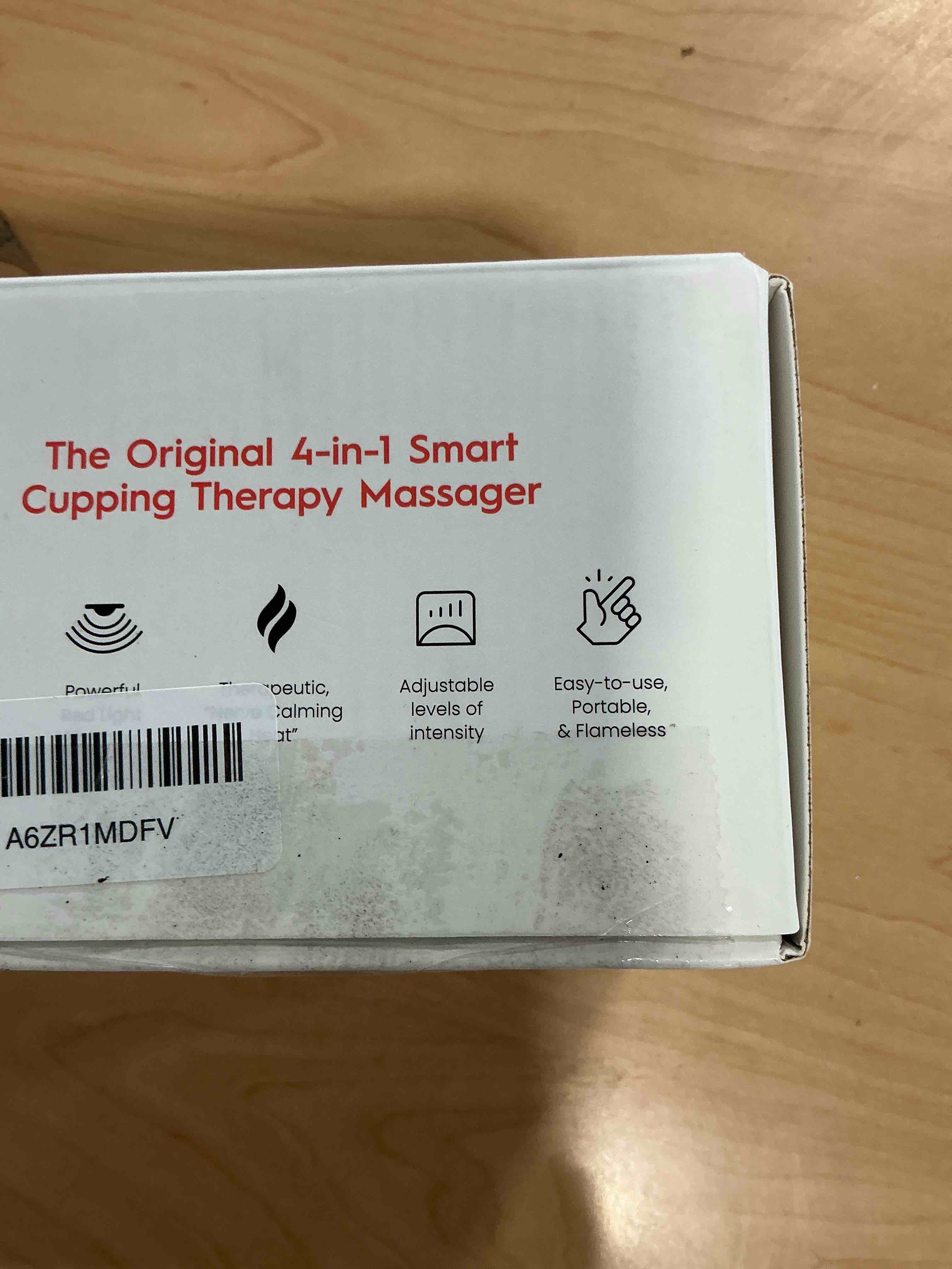 Condition photo showing New/Like New for REVO The Original 4-in-1 Smart Cupping Therapy Massager, Red Light Therapy for Targeted Pain Relief, Knots, Aches, Muscle Soreness, Circulation & Tighter Skin, Portable Cupping Kit 1 Pack