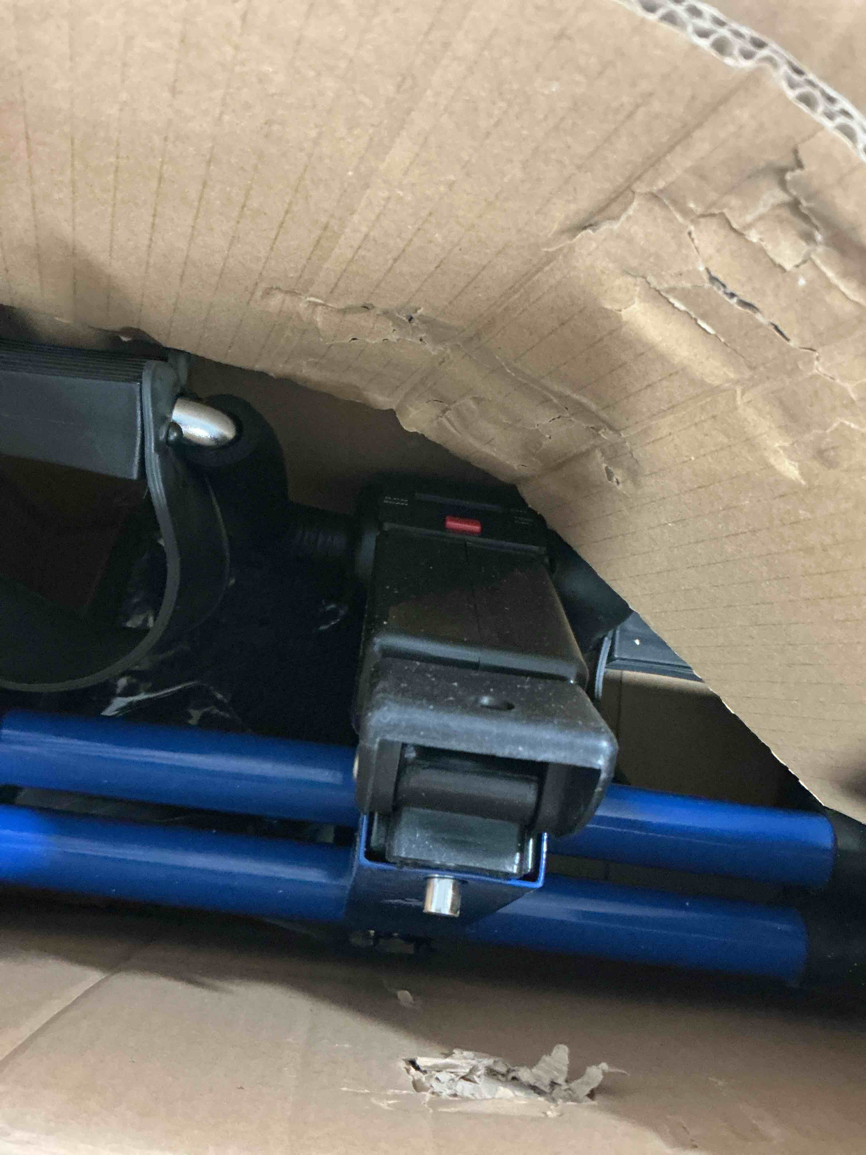 Condition photo showing Good Condition for Folding Pedal Exerciser - Mini Exercise Bike Under Desk Bike Pedal Exerciser with LCD Display for Arms and Legs Workout, Portable Desk Bike Peddler Machine for Adults & Seniors Blue