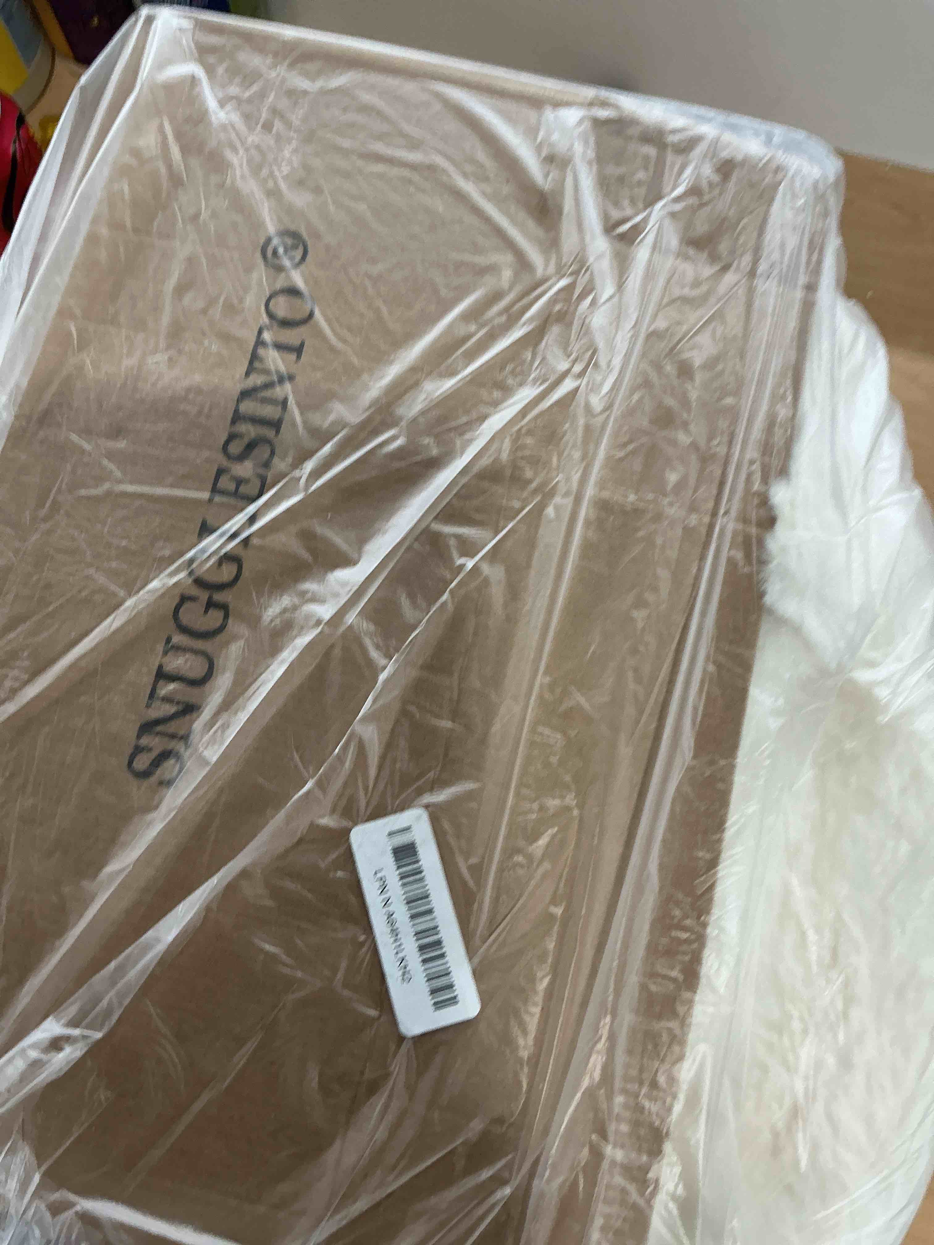 Condition photo showing New/Like New for Plush and Fuzzy Shaggy Couch Cover, Dog Pad Faux Fur Sofa Cover, Water Resistant Slipcover, Non-Slip Furniture Protector for Kids,Dogs,Cats.(White-Bubble, Medium Loveseat) Medium Loveseat White-bubble