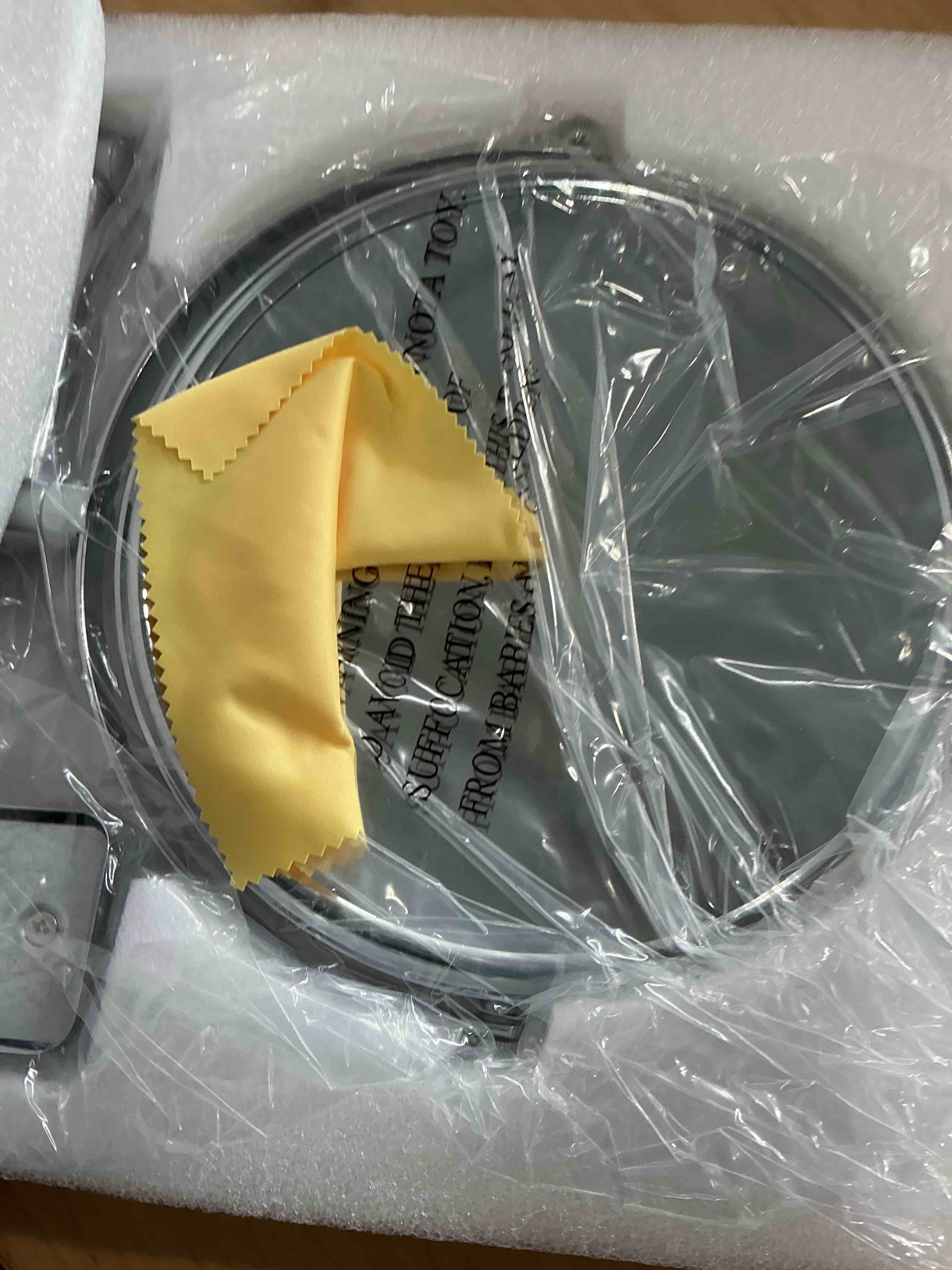 Condition photo showing New/Like New for DECLUTTR 8 Inch Wall Mounted Magnifying Mirror with 10x Magnification, Double Sided Vanity Makeup Mirror for Bathroom, Chrome Finished Sliver