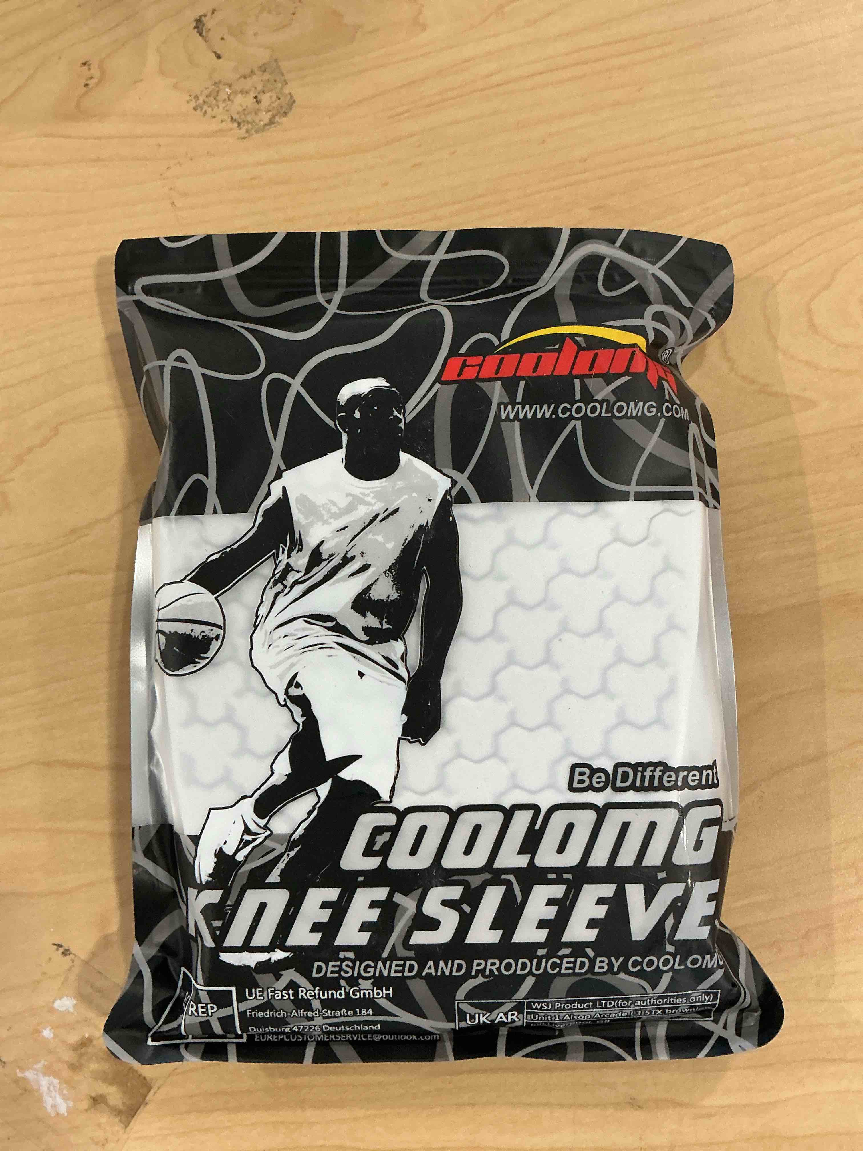 Condition photo showing New/Like New for COOLOMG Basketball Knee Pad for Kids Youth Adult, Compression Anti-slip Knee Sleeve for Baseball Volleyball Football, Sports Knee Protector (1 Pair) White New Medium