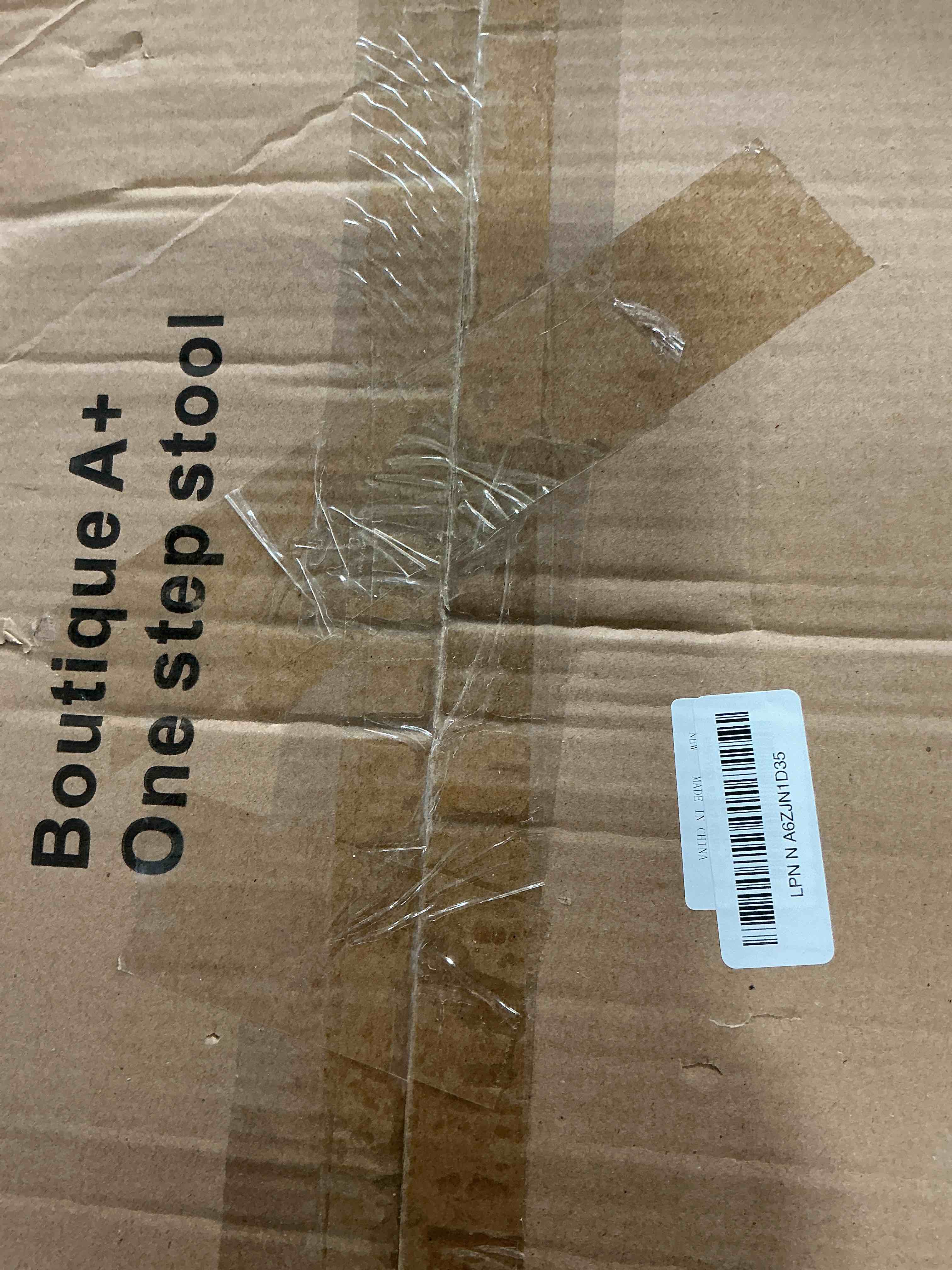 Condition photo showing Good Condition for One Step Stool for Adults Seniors with Non-Slip Rubber Stepping Feet, Heavy Duty Platform Step Stools, 6.9 in Portable Bed Steps for High Beds for Bathroom, Bedroom, Kitchen & Kids Bedside Support Light Wood 6.9 Inch