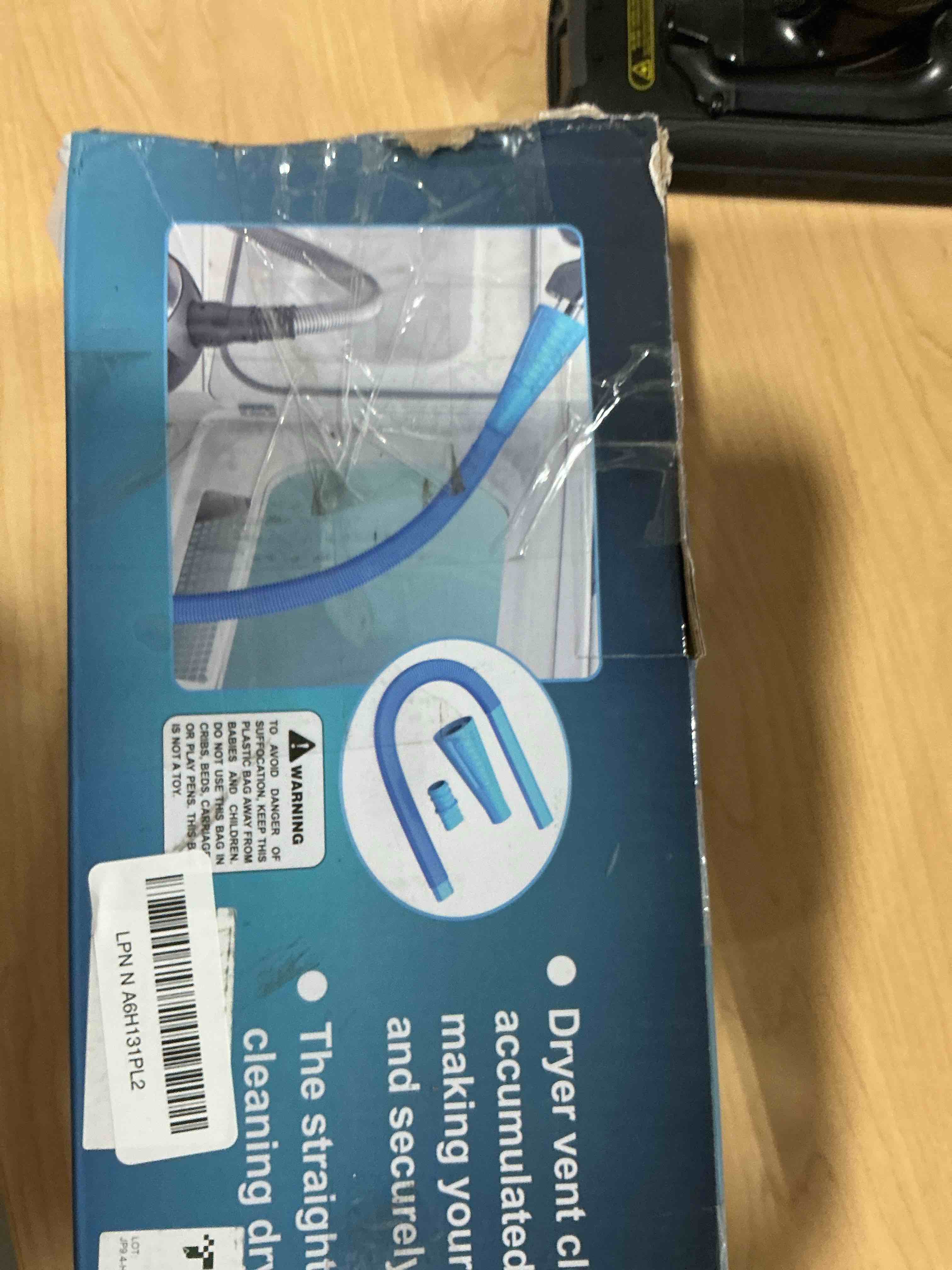 Condition photo showing Good Condition for Sealegend 47-Pieces 33-Feet Dryer Vent Cleaner Kit, Dryer Cleaning Tools, Include Omnidirectional Blue Dryer Lint Vacuum Attachment, Dryer Vent Brush, Universal Vacuum & Dryer Adapters 33Feet