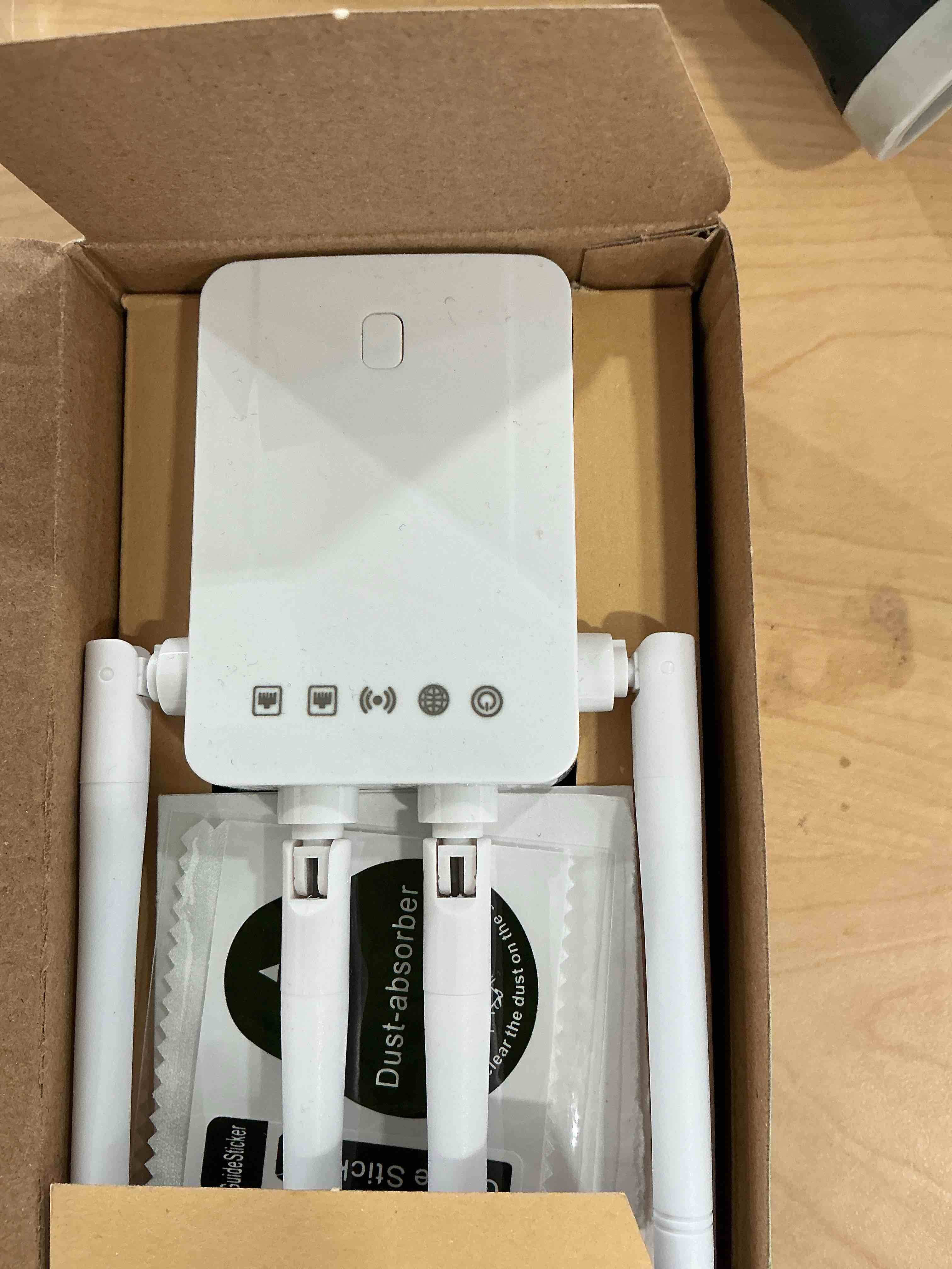 Condition photo showing New/Like New for 2026 WiFi Extender Signal Booster for Home, 10X Faster New Wireless Long Range Amplifier, Covers up to 15,000 sq.ft, WiFi Booster Dual Band,WiFi Repeater with Ethernet Port & EasyMesh, Easy Setup White