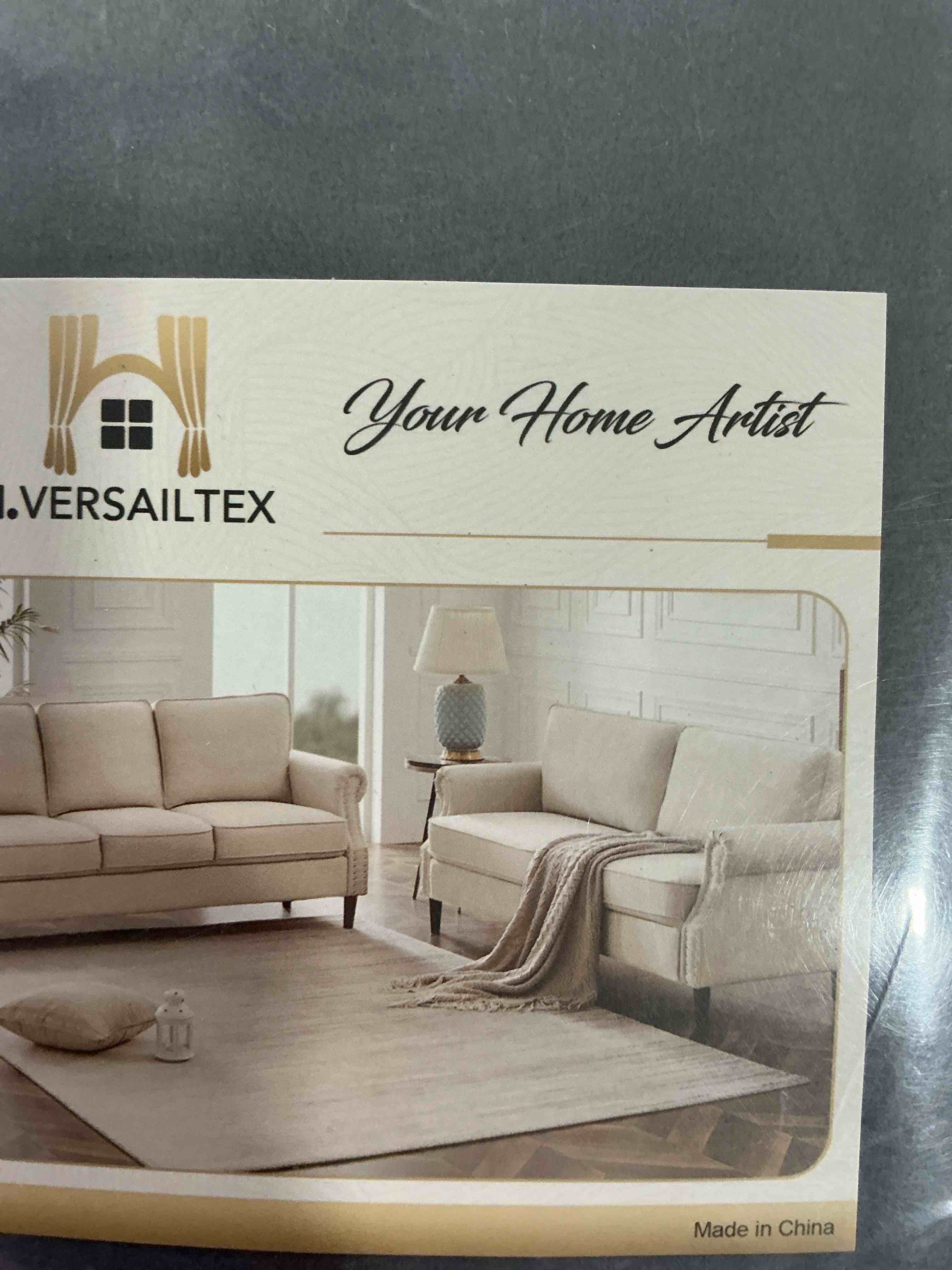 Condition photo showing New/Like New for H.VERSAILTEX Sofa Cover 2 Piece T Cushion Armchair Slipcovers Thick Velvet Couch Cover Furniture Protector Stretch T Cushion Sofa Covers for 1 Cushion Couch with 1 Individual T Cushion Covers, Grey 1 Cushion Armchair Neutral Gray