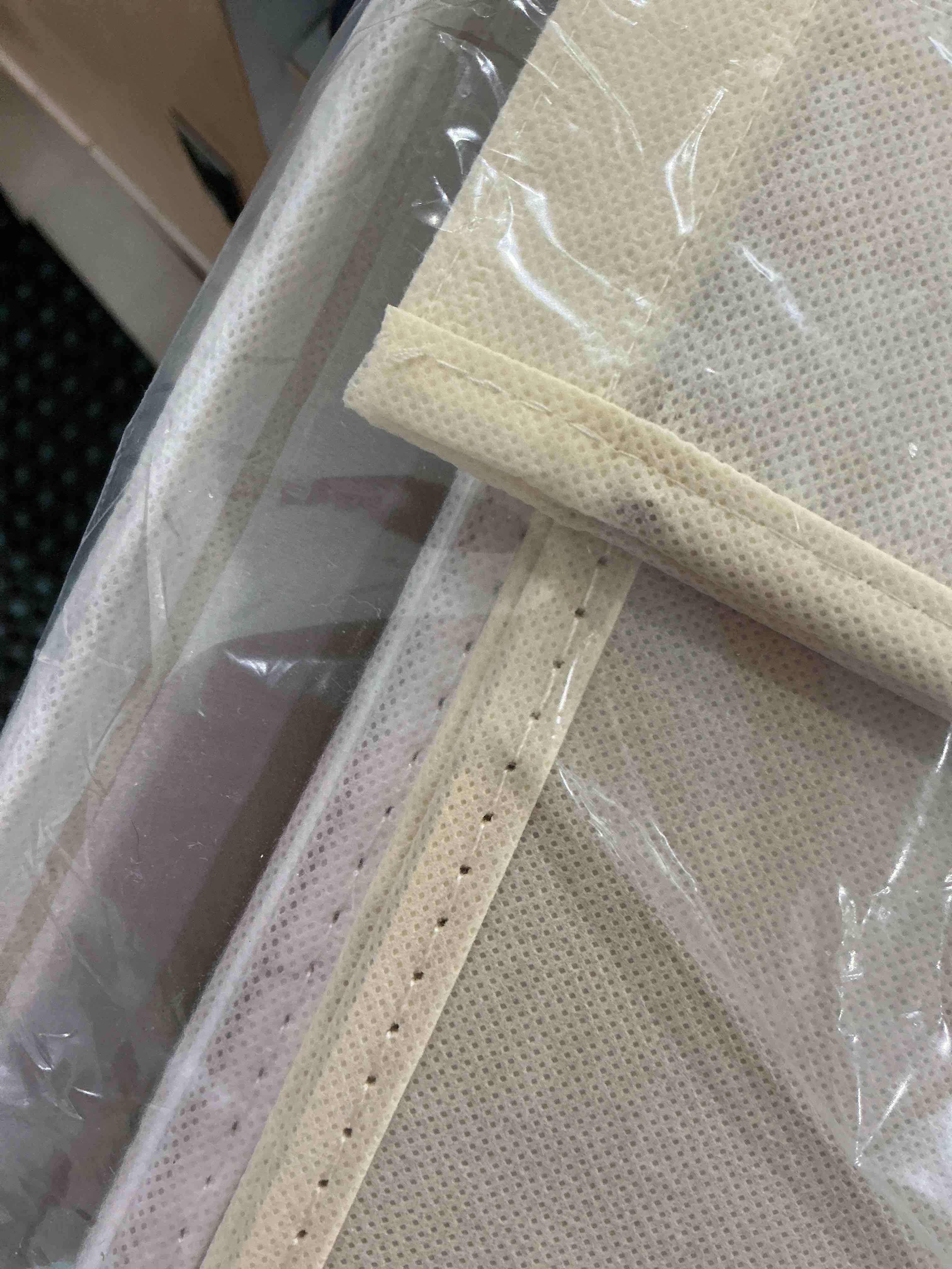 Condition photo showing New/Like New for Large Toy Storage Box with Lid, Sturdy Toys Storage Chest Bin Organizer Basket with Dividers for Kids, Boys, Girls, Nursery, Closet, Bedroom, Playroom 26"x17" x17" (Beige and White) 26"x17" x17" Beige and White