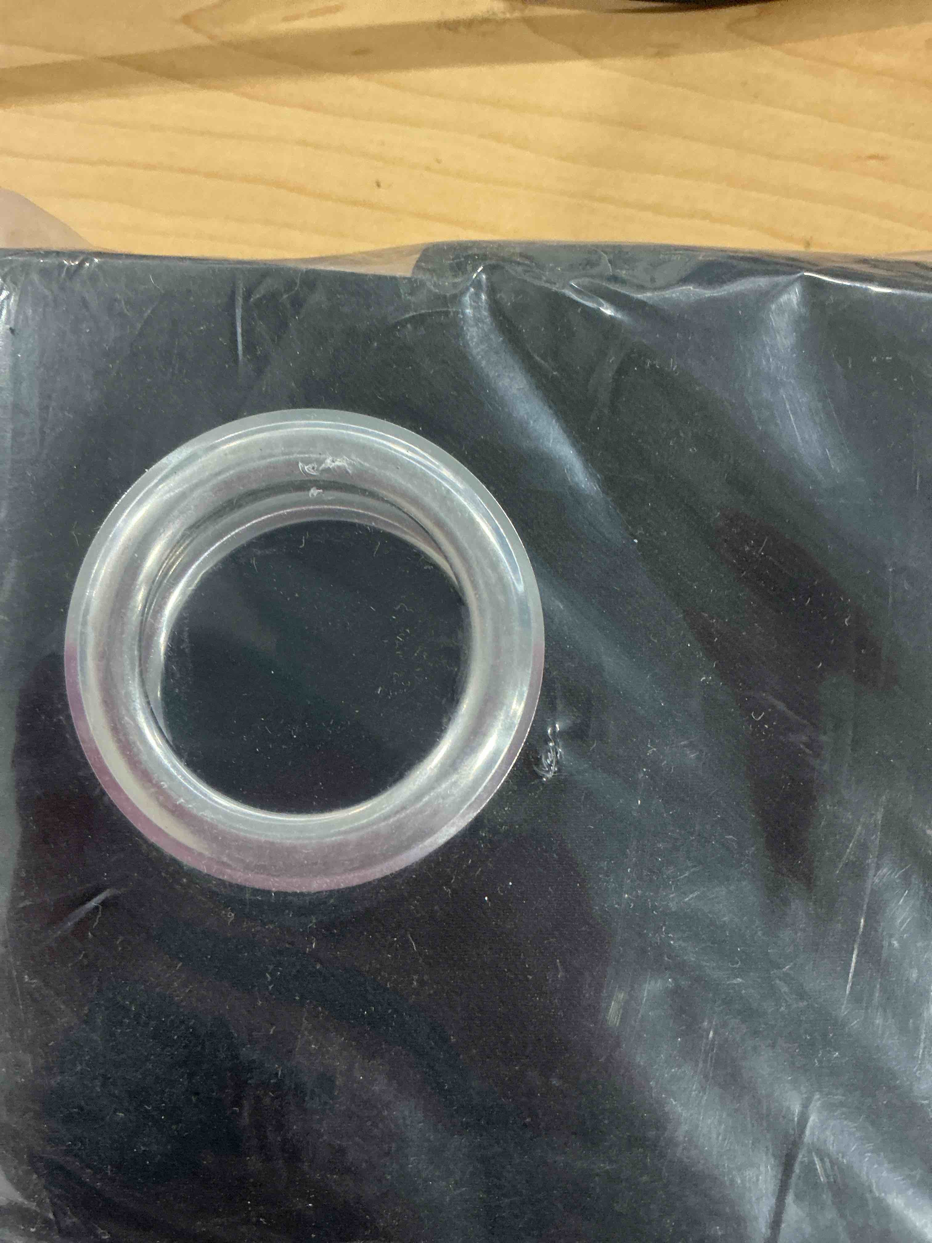 Condition photo showing New/Like New for NICETOWN Pitch Black Solid Thermal Insulated Grommet Blackout Curtains/Drapes for Bedroom Window (2 Panels, 42 inches Wide by 63 inches Long, Black) Black 42"W x 63"L (Pack of 2)