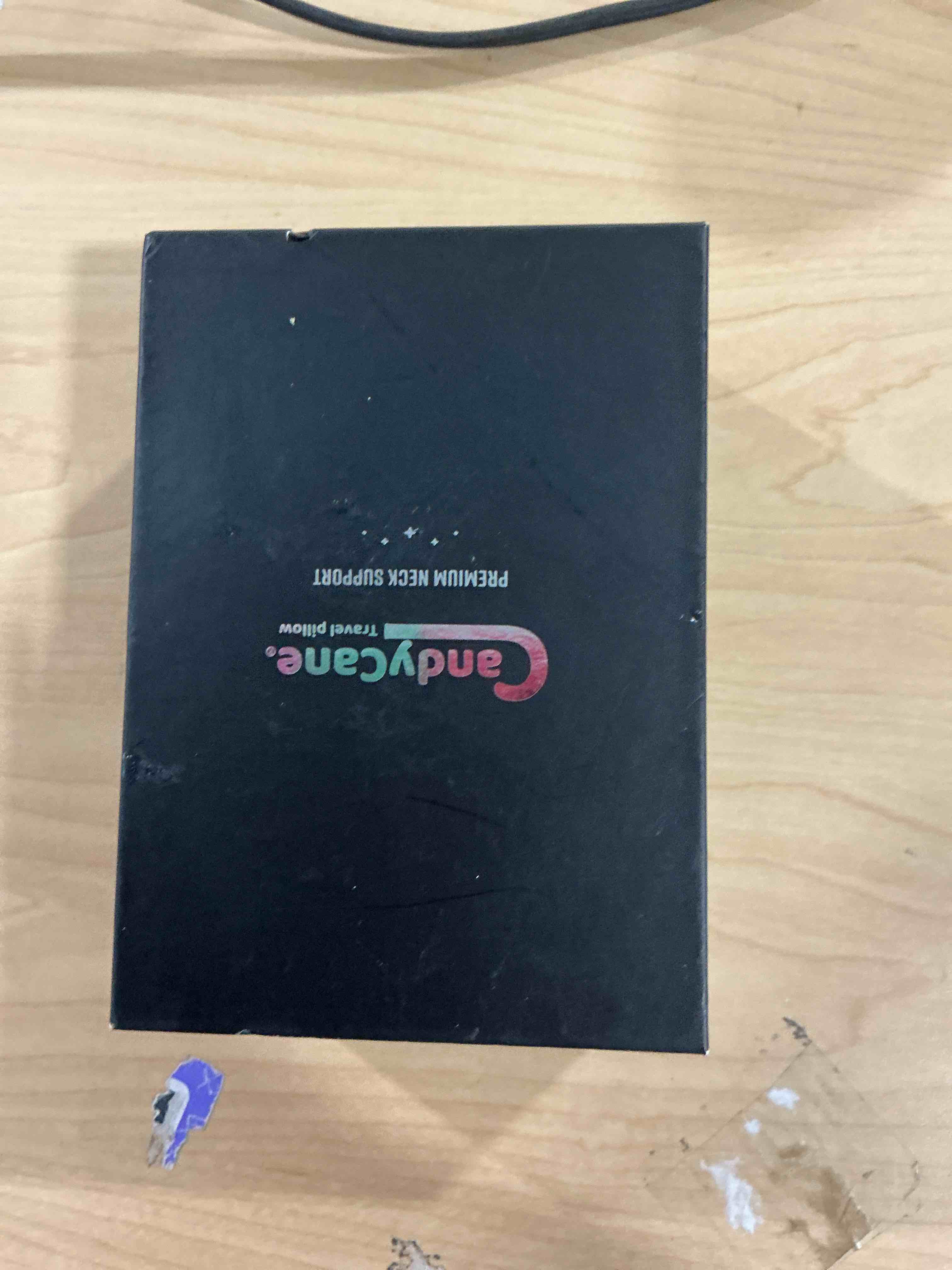 Condition photo showing Good Condition for CANDY CANE Inflatable Neck Pillow for Airplane Travel with JShaped Design and 360° Support - Window Leaning Head & Chin Rest for Long Flights - Compact Blow Up for Air Travel Navy